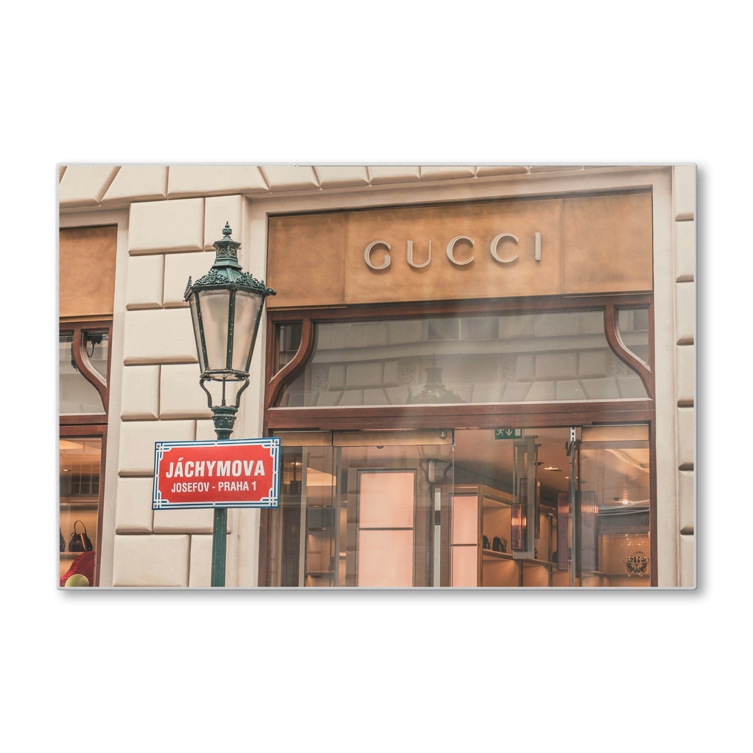 Snijplank - Gehard Glas - Gucci Winkel Front