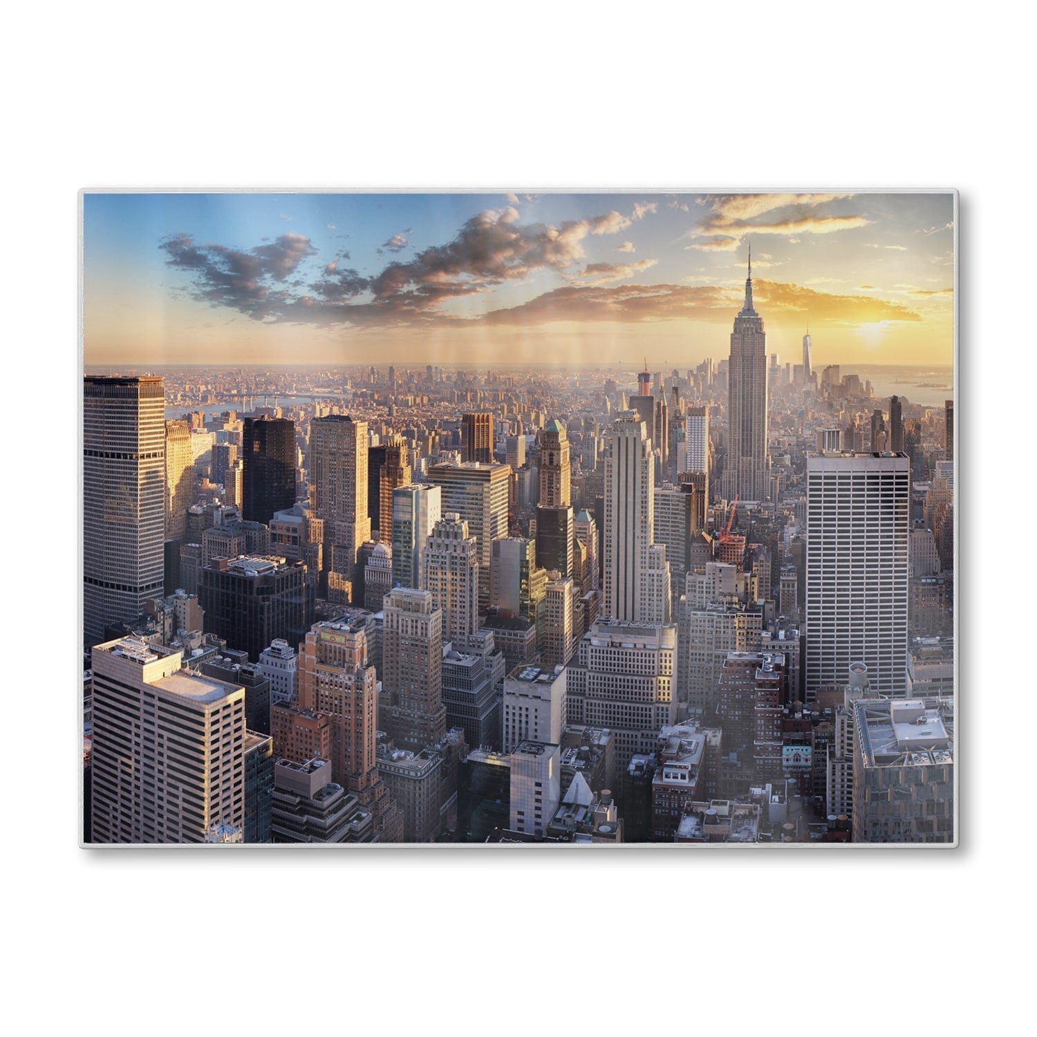 Snijplank - Gehard Glas - Zonsondergang over New York City