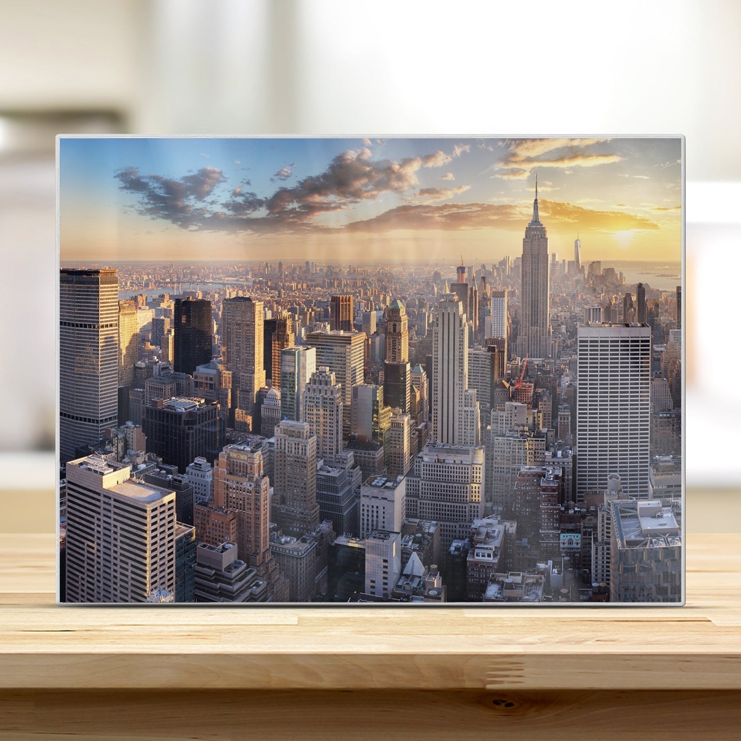 Snijplank - Gehard Glas - Zonsondergang over New York City