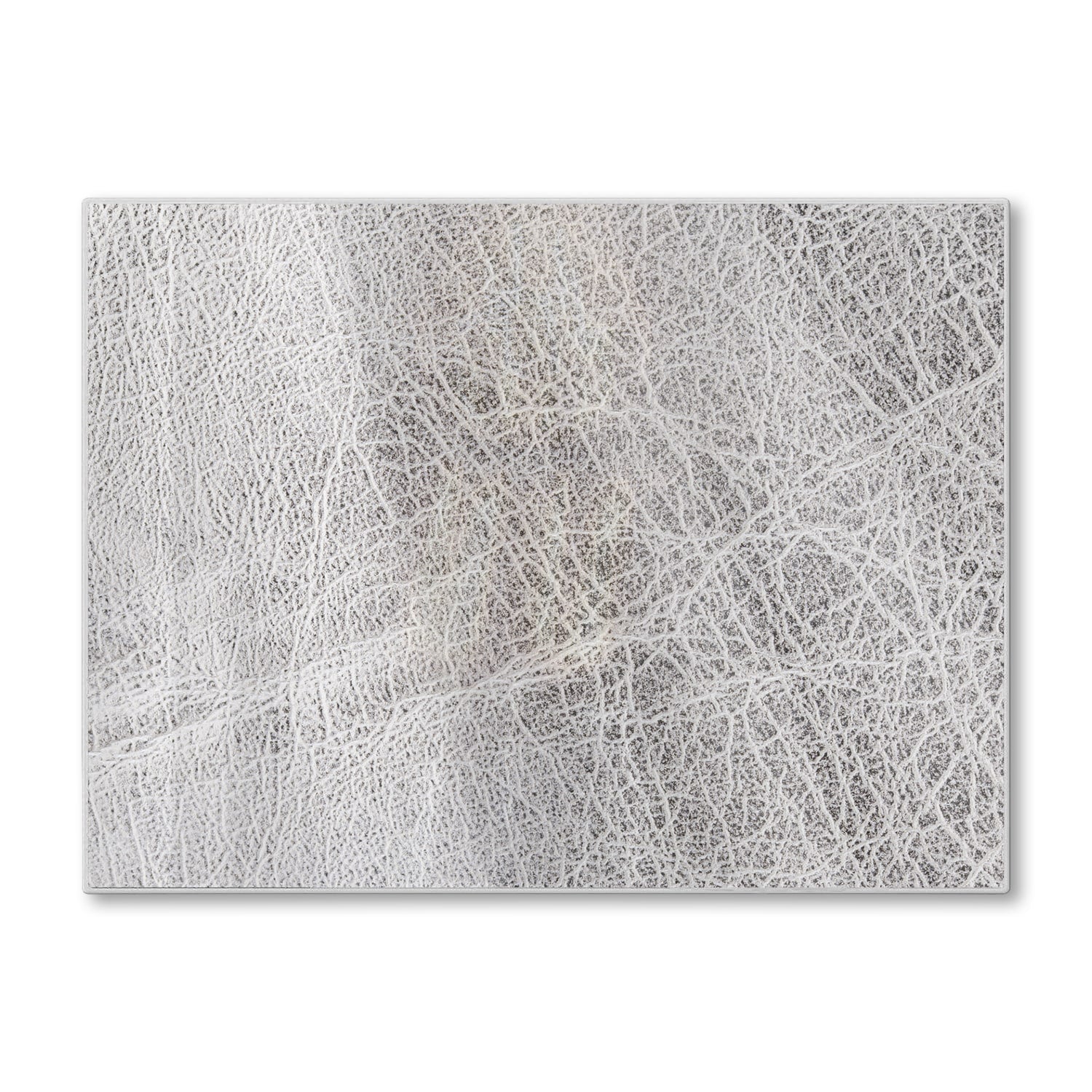 Snijplank - Gehard Glas - Zilver Leer Close-up