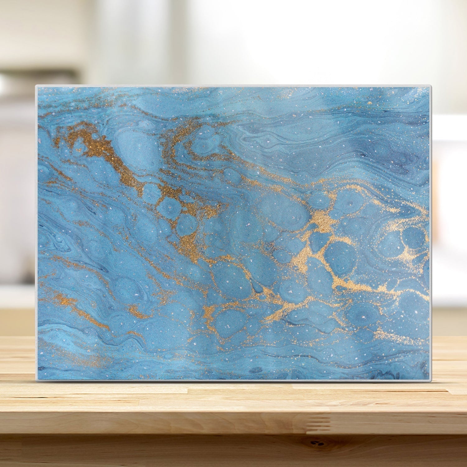 Snijplank - Gehard Glas - Goud en Blauw Marmer