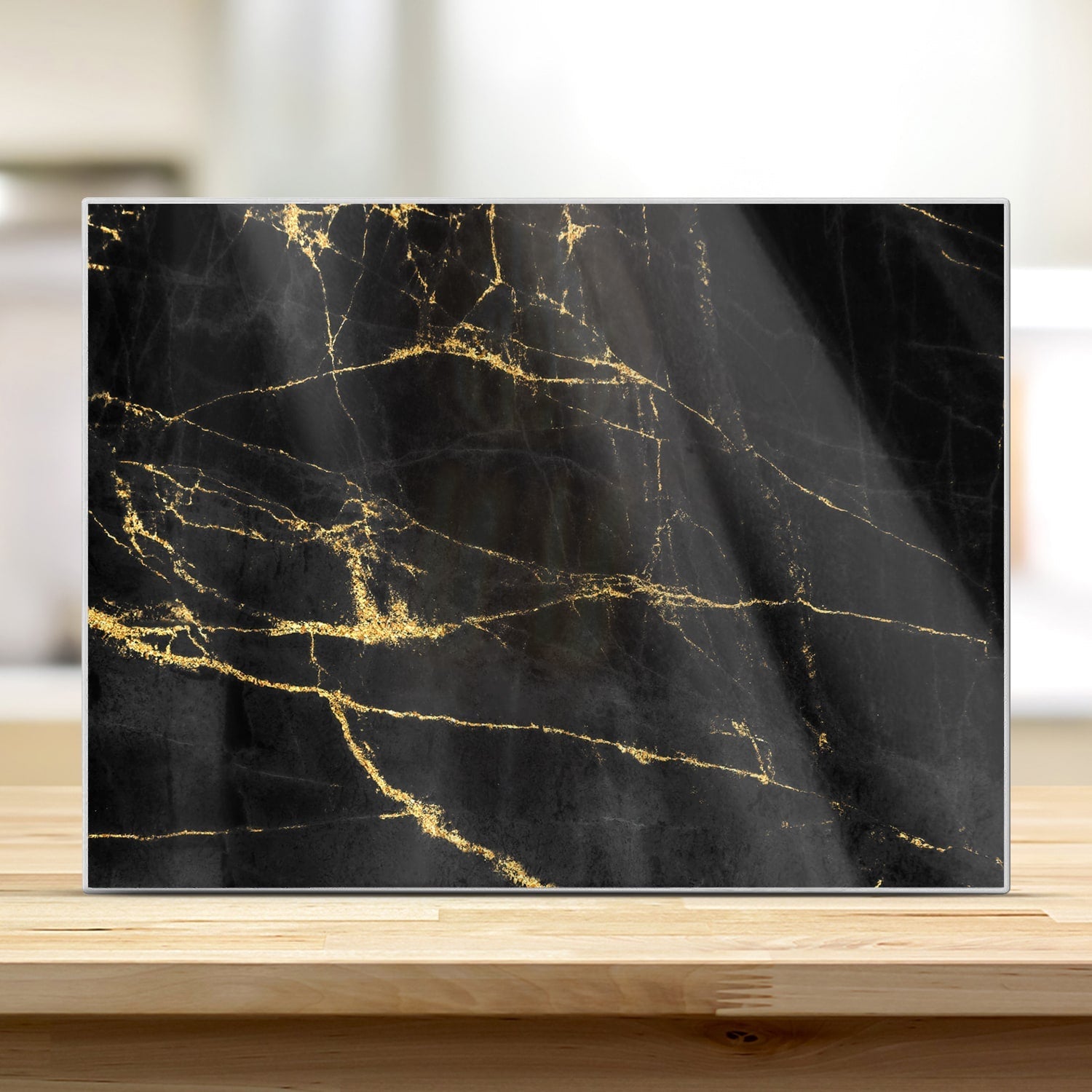 Snijplank - Gehard Glas - Black-Gold Marmer