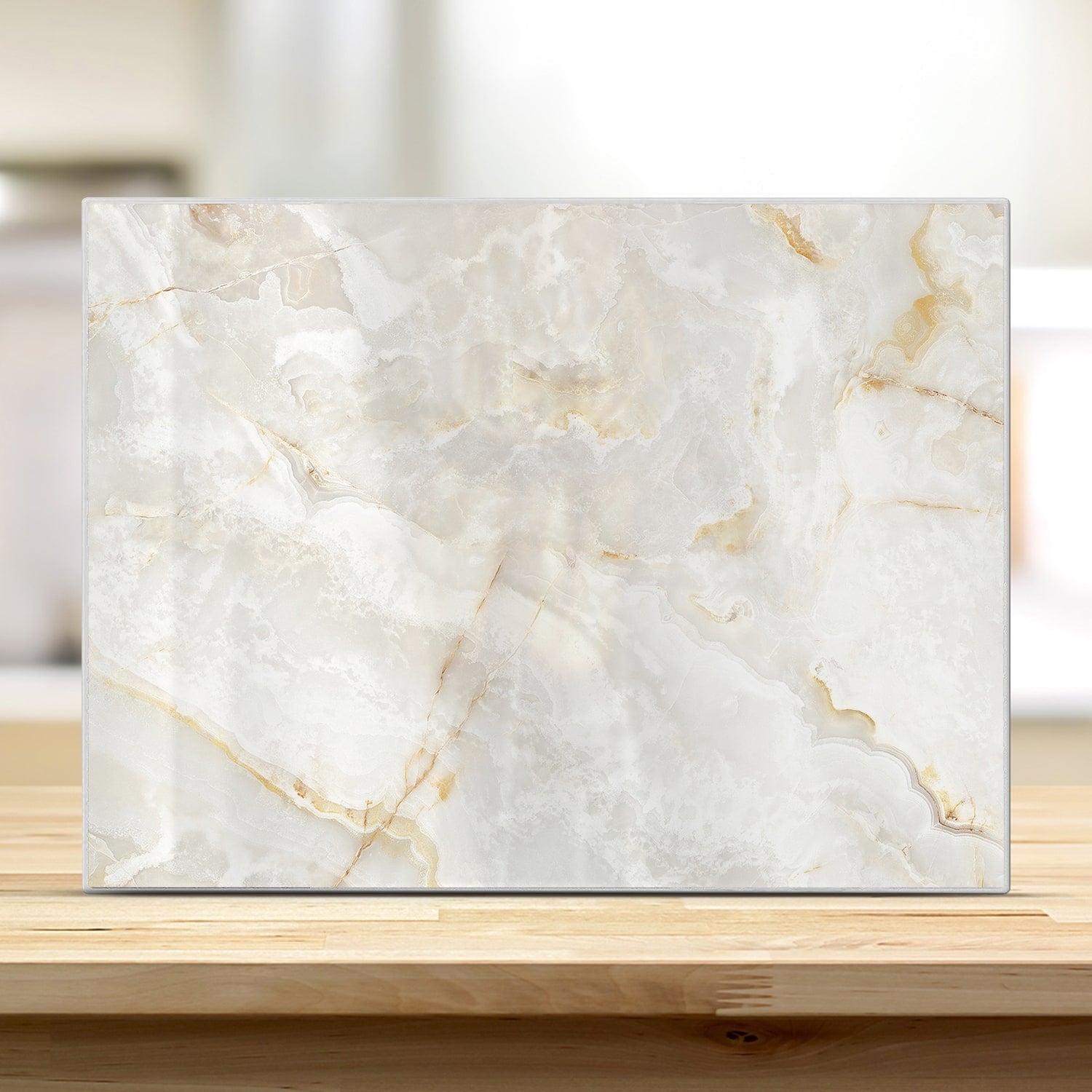 Snijplank - Gehard Glas - Wit Goud Marmer