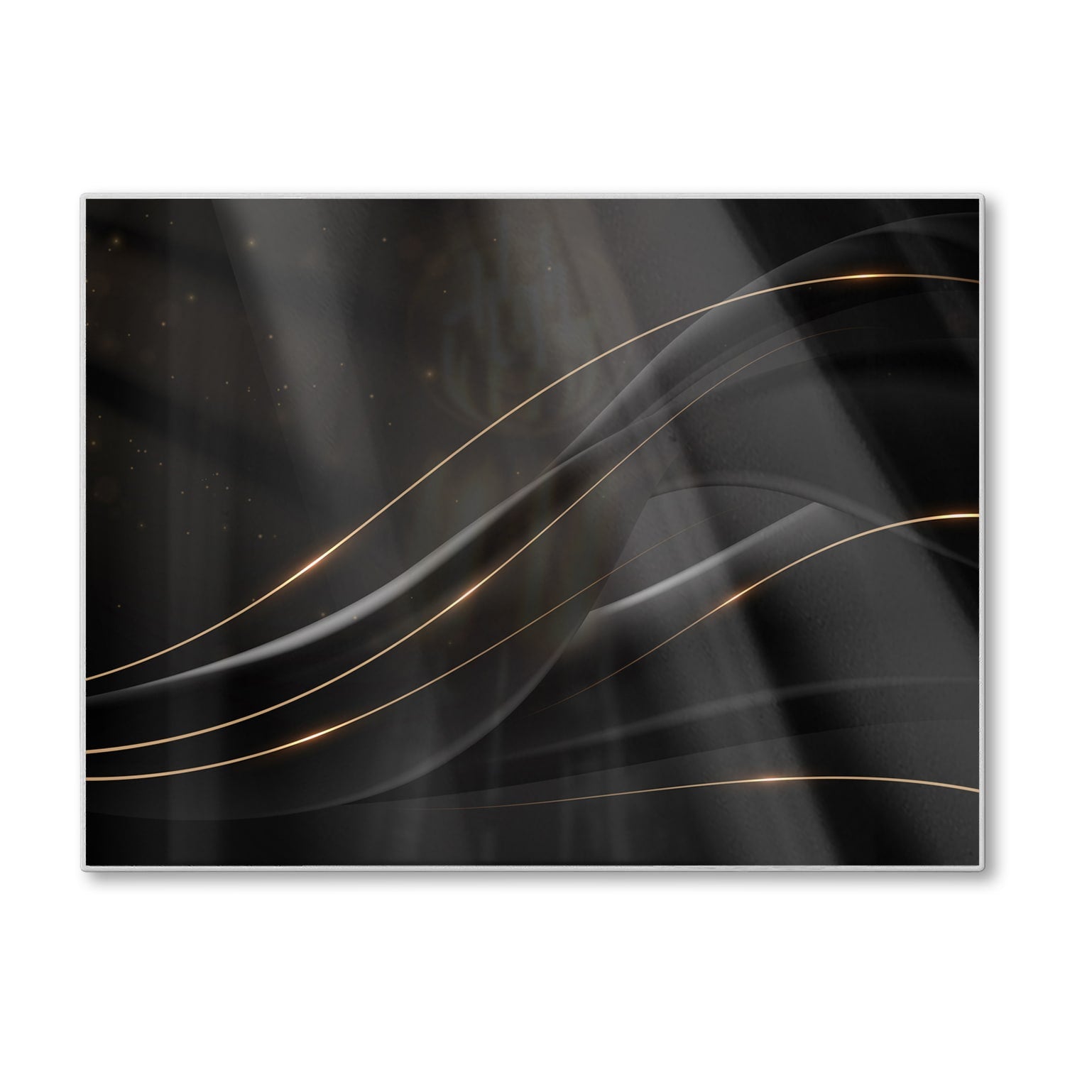 Snijplank - Gehard Glas - Black-Gold Abstract