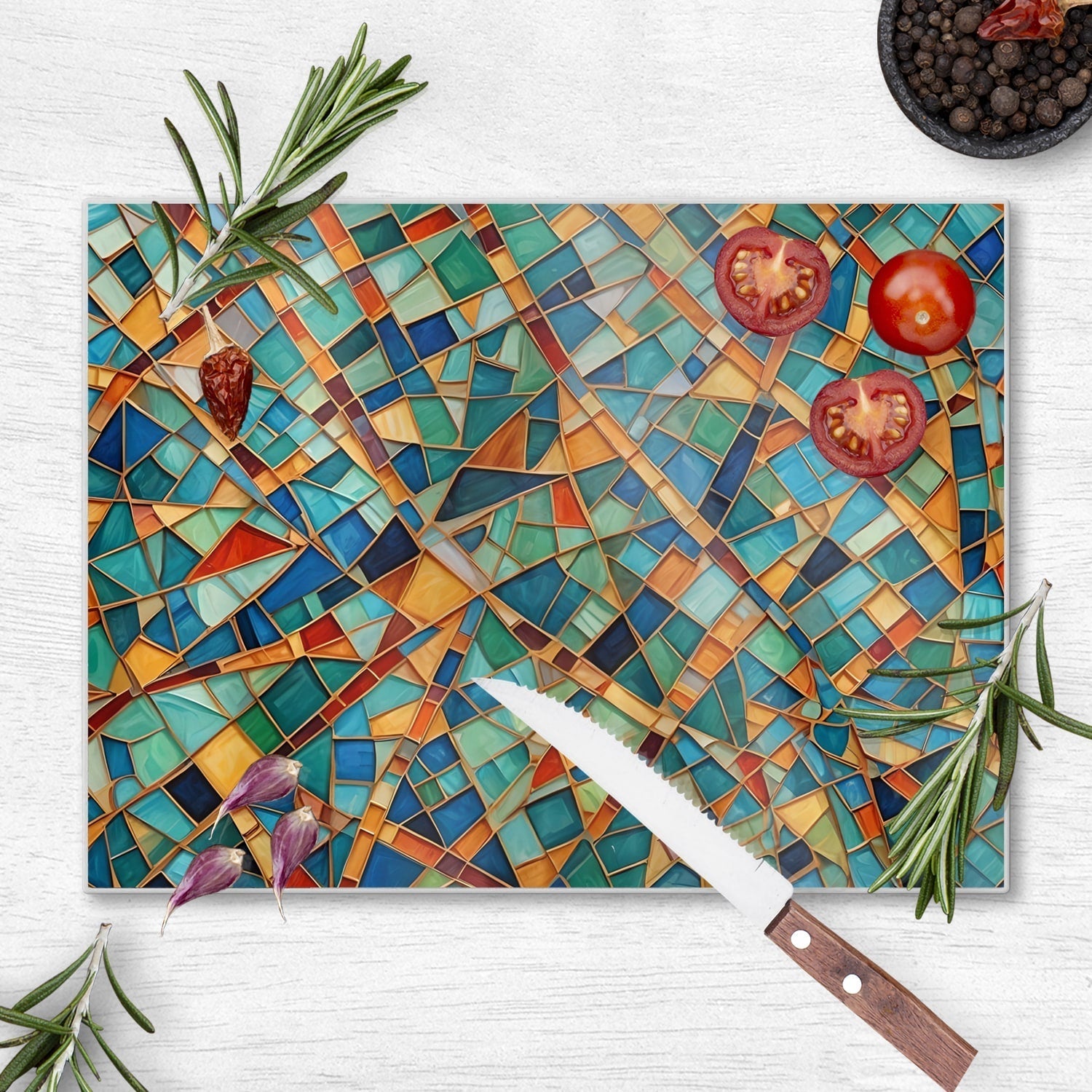 Snijplank - Gehard Glas - MozaÃ¯ek Textuur