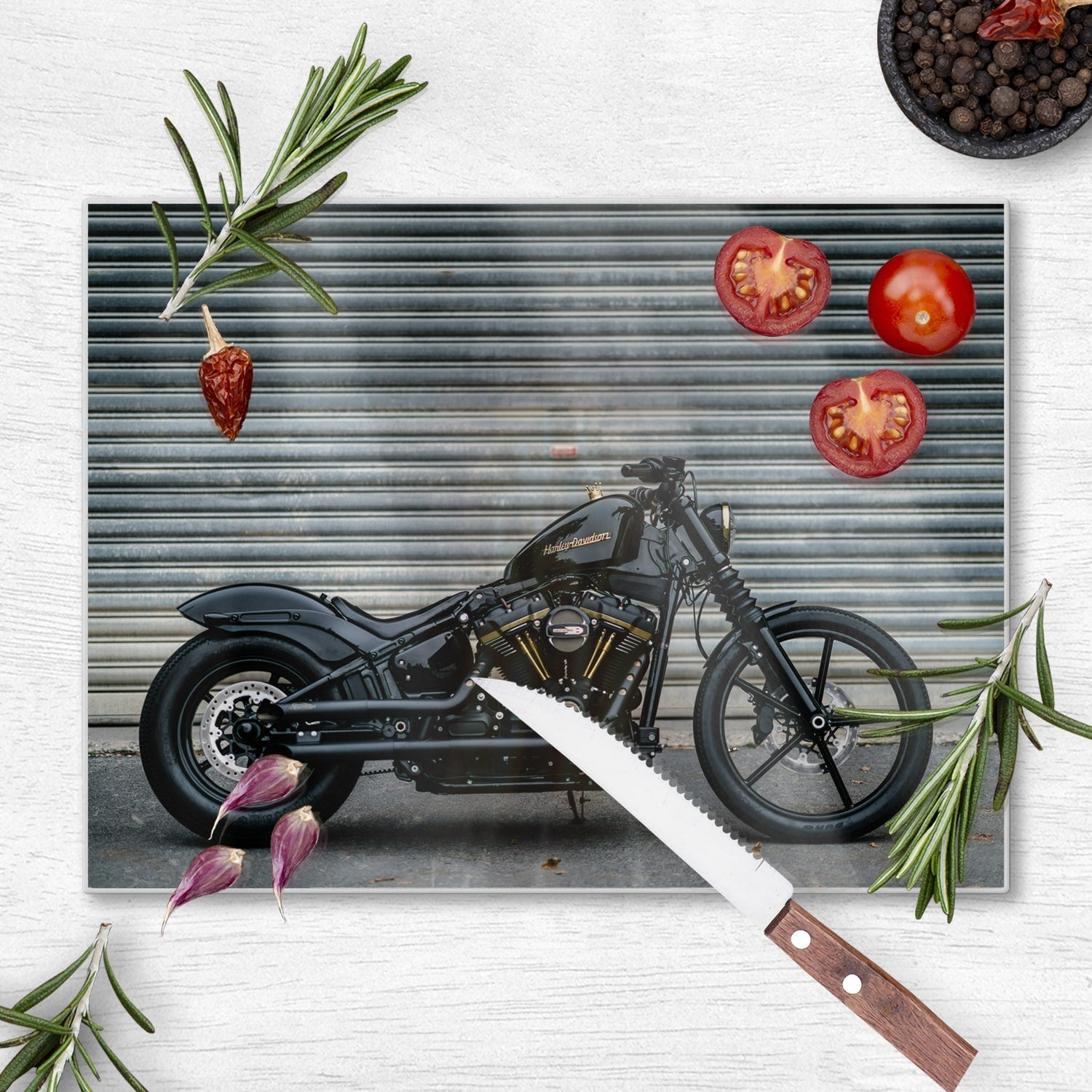 Snijplank - Gehard Glas - Harley Davidson