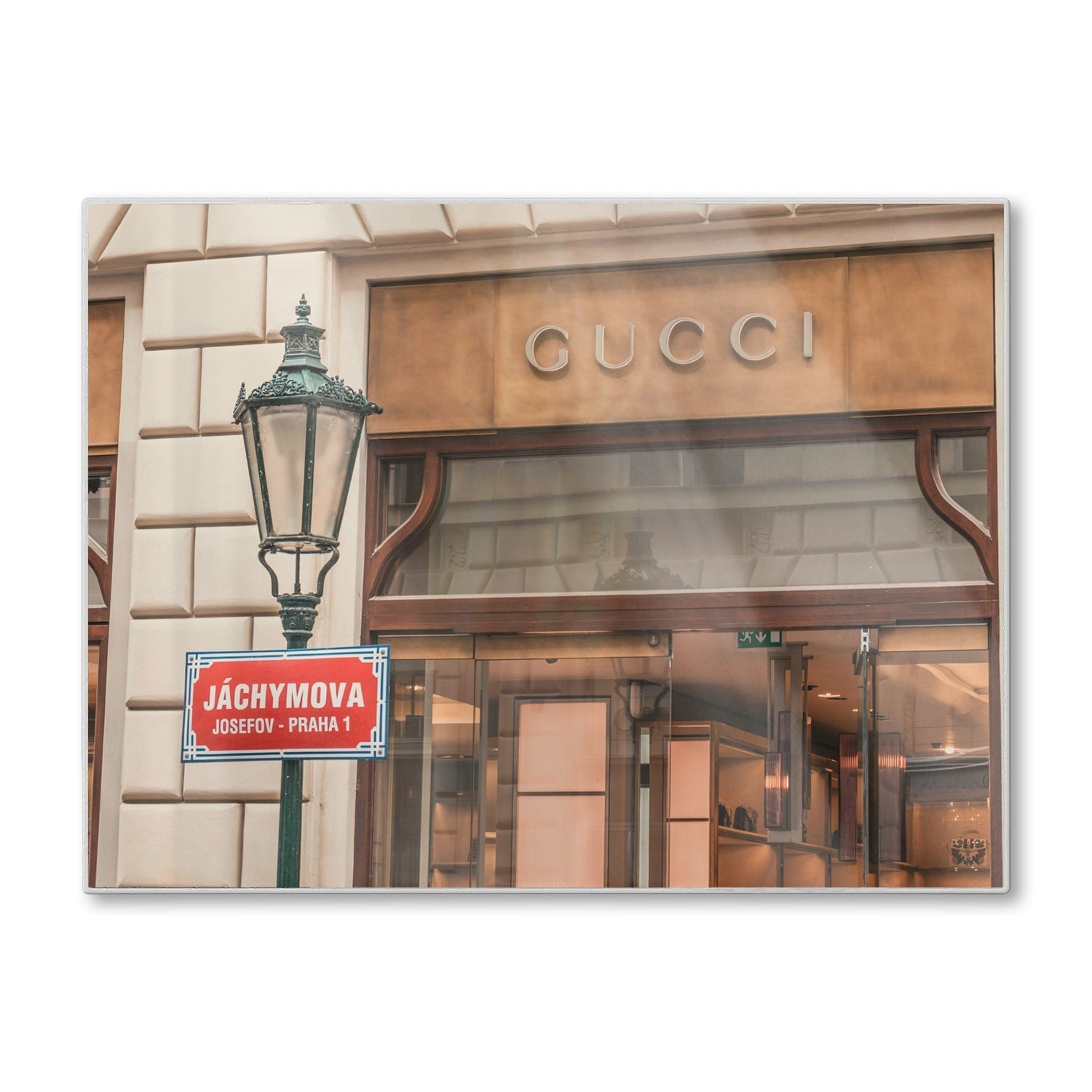 Snijplank - Gehard Glas - Gucci Winkel Front