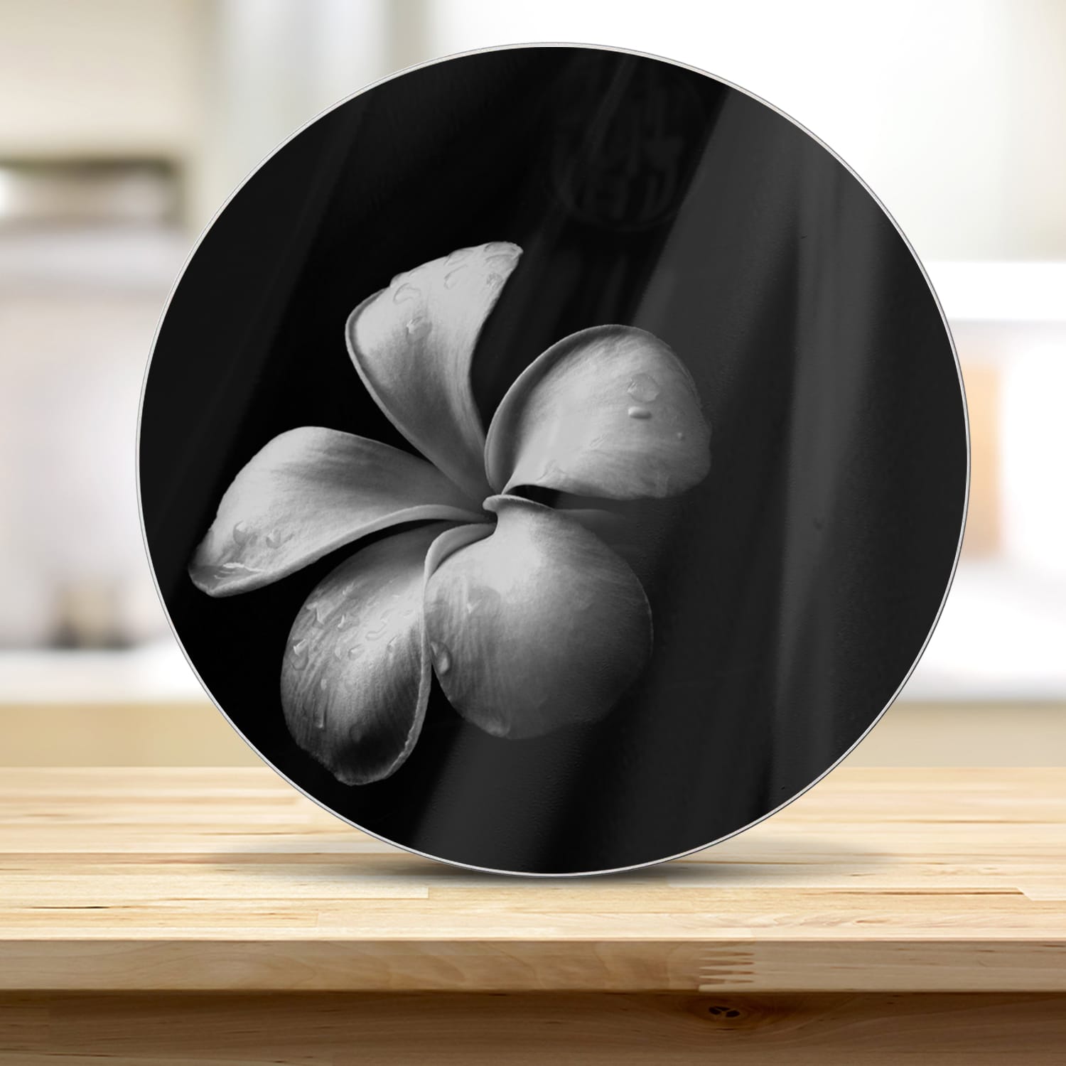 Snijplank Rond - Gehard Glas - Plumeria