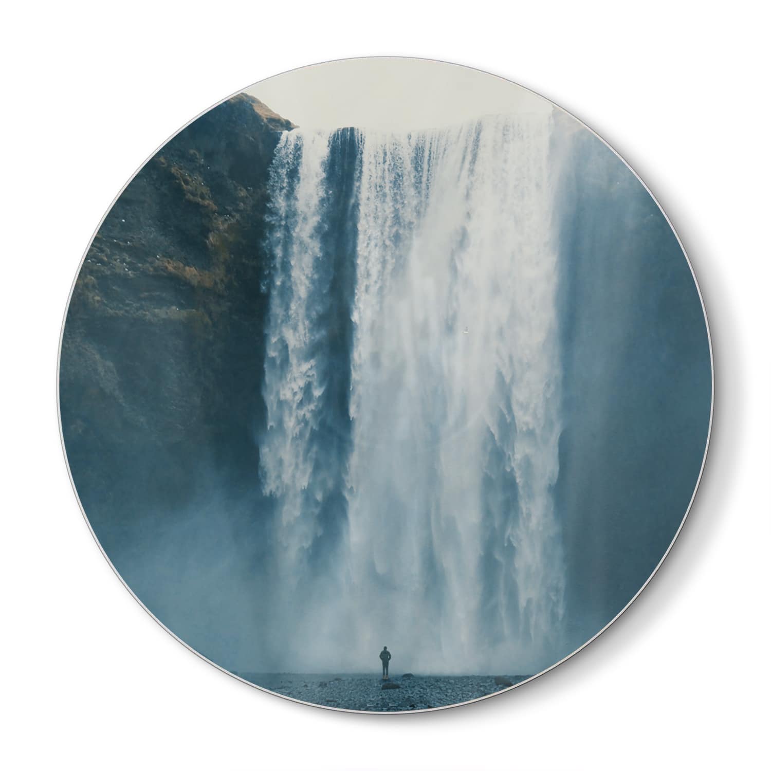 Snijplank Rond - Gehard Glas - Waterval bij Skogafoss