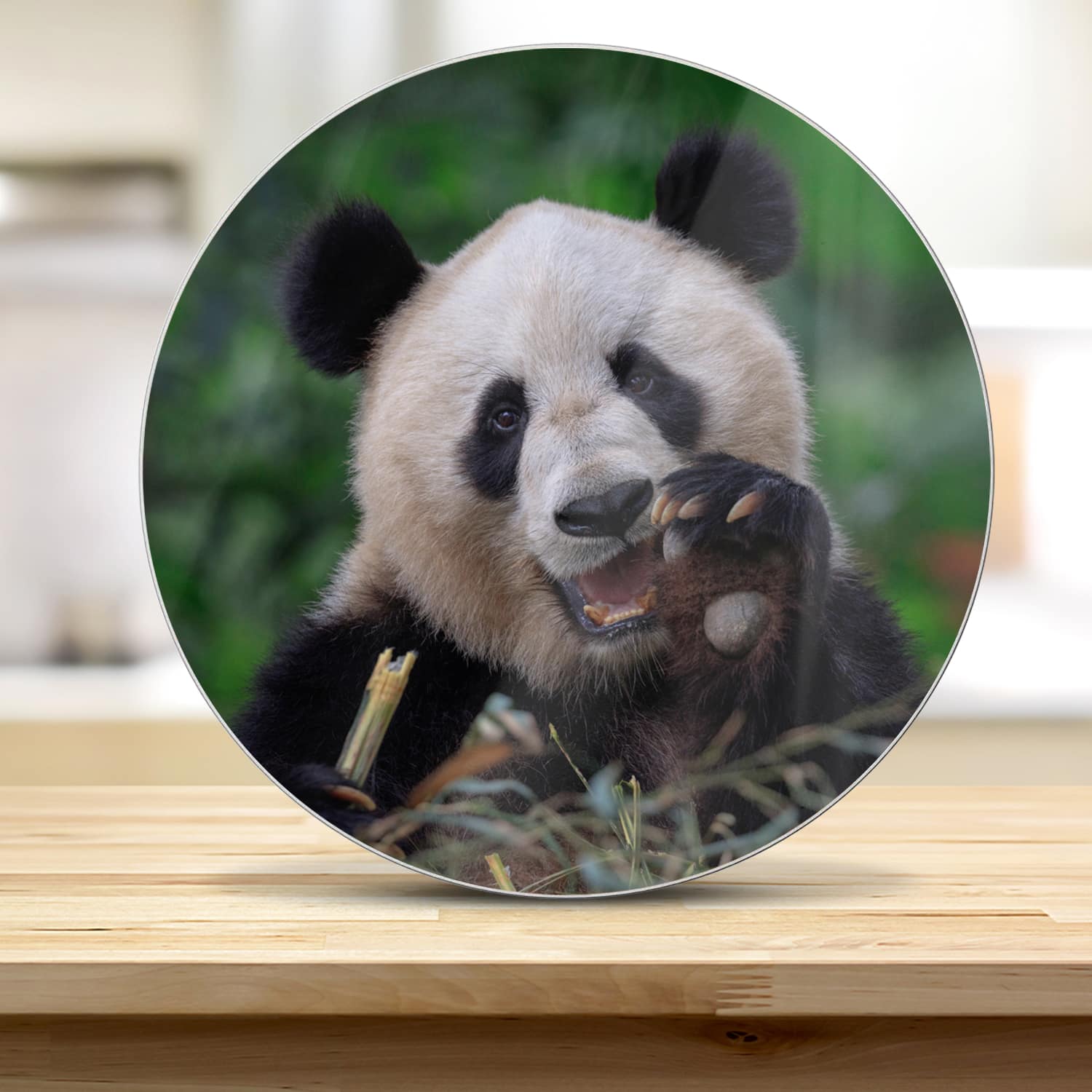 Snijplank Rond - Gehard Glas - Blije Panda