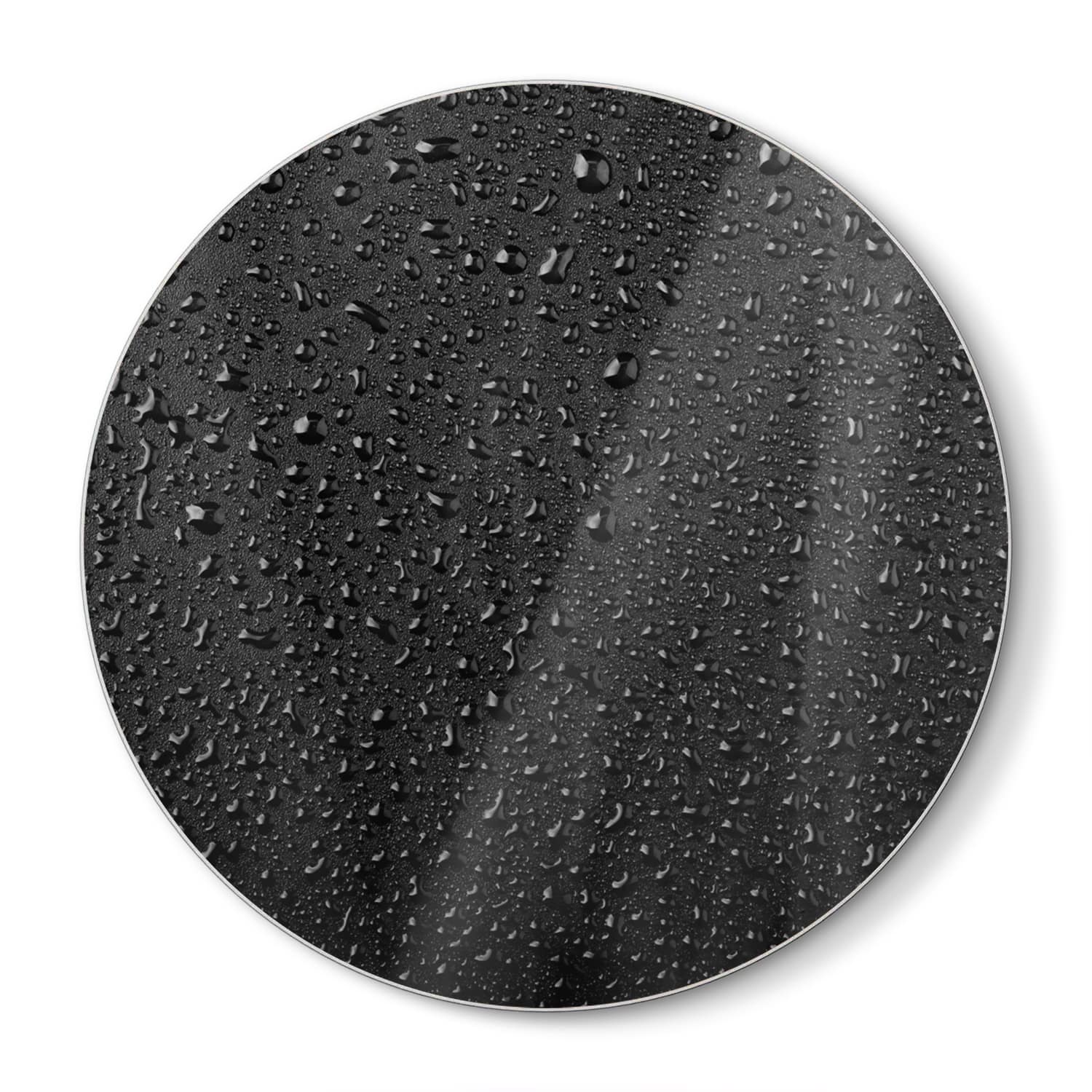 Snijplank Rond - Gehard Glas - Waterdruppels