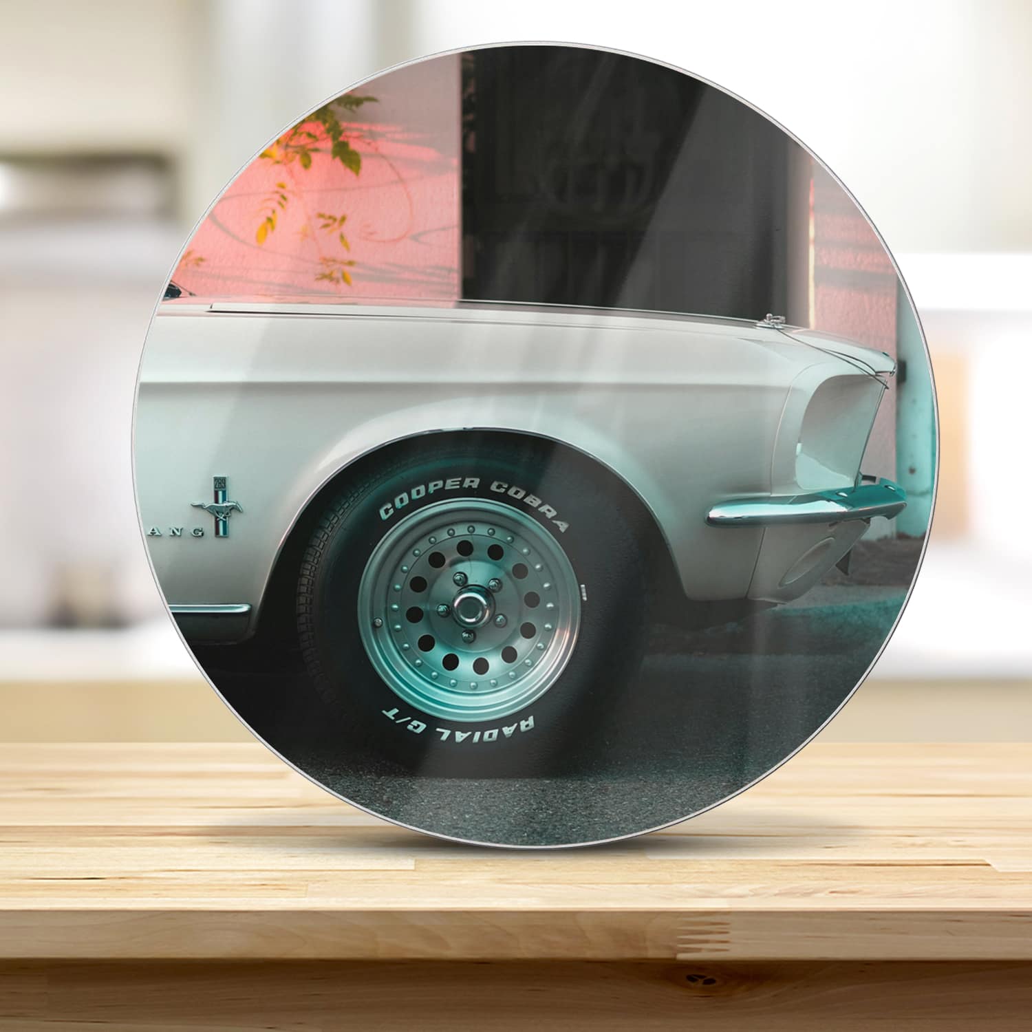 Snijplank Rond - Gehard Glas - Ford Mustang