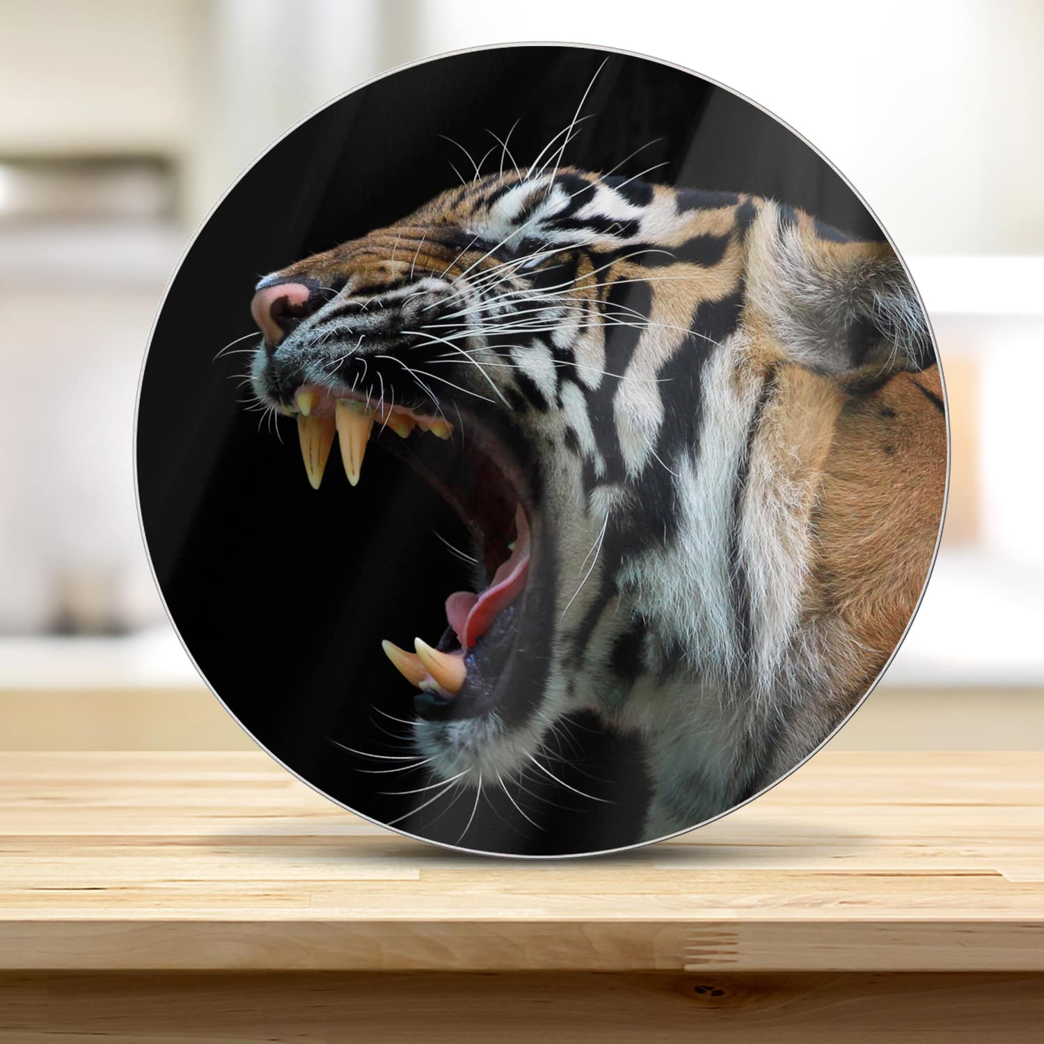 Snijplank Rond - Gehard Glas - Kop van Sumateraanse Tijger