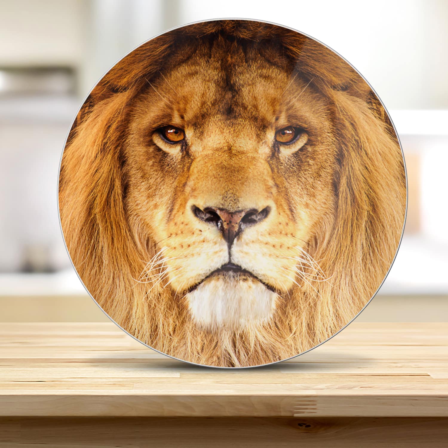 Snijplank Rond - Gehard Glas - Afrikaanse Leeuw