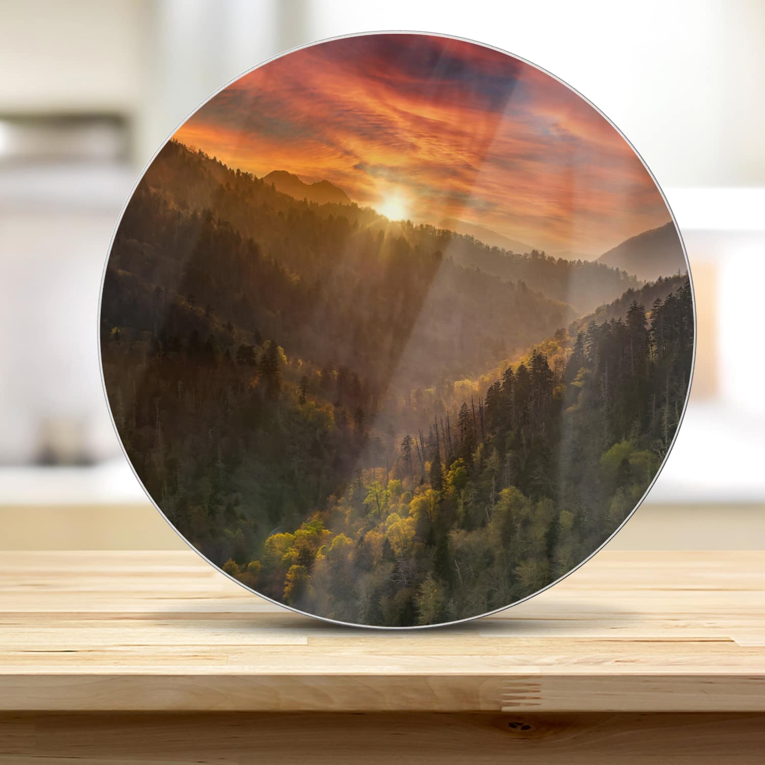 Snijplank Rond - Gehard Glas - Great Smoky Mountains in Amerika