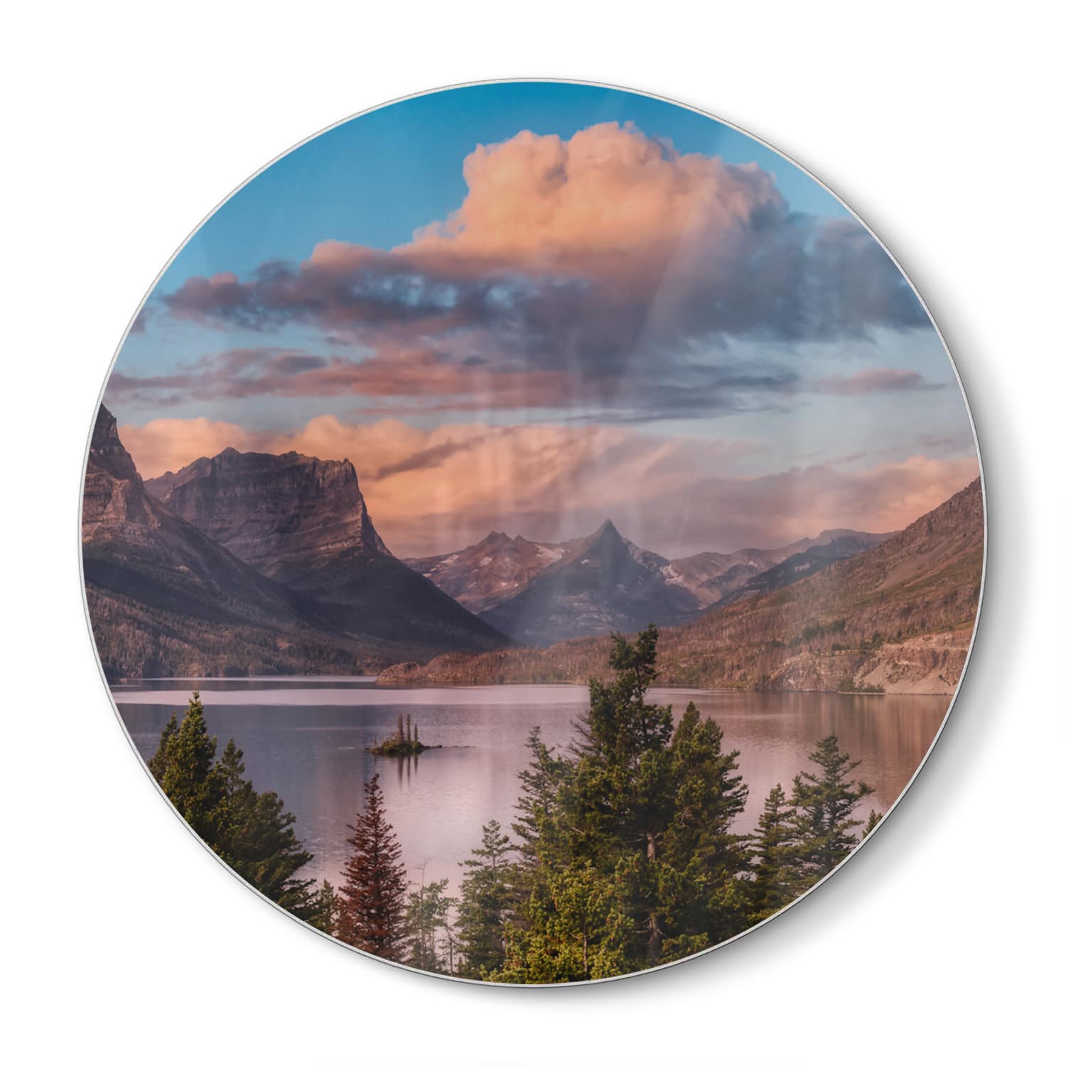 Snijplank Rond - Gehard Glas - Meer bij Rocky Mountains