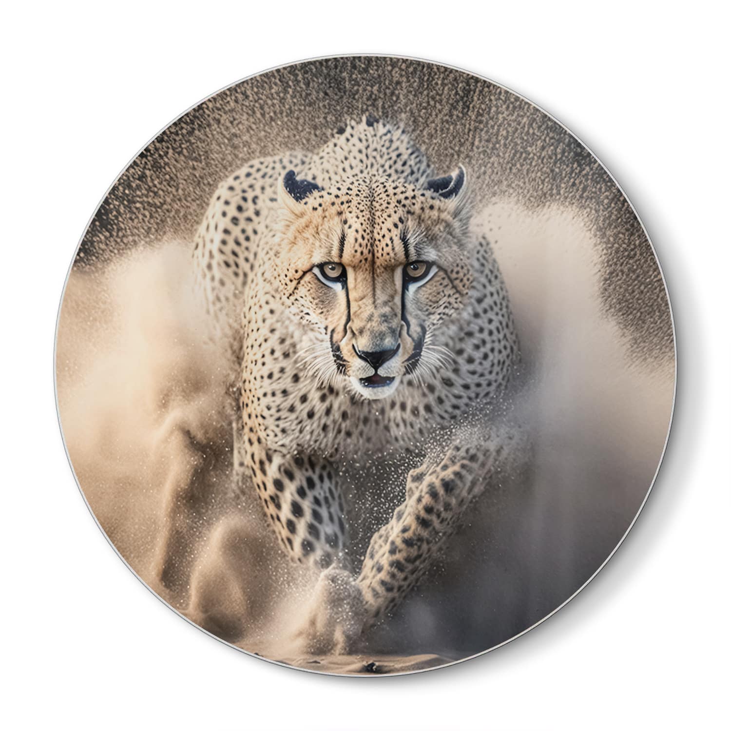 Snijplank Rond - Gehard Glas - Cheetah