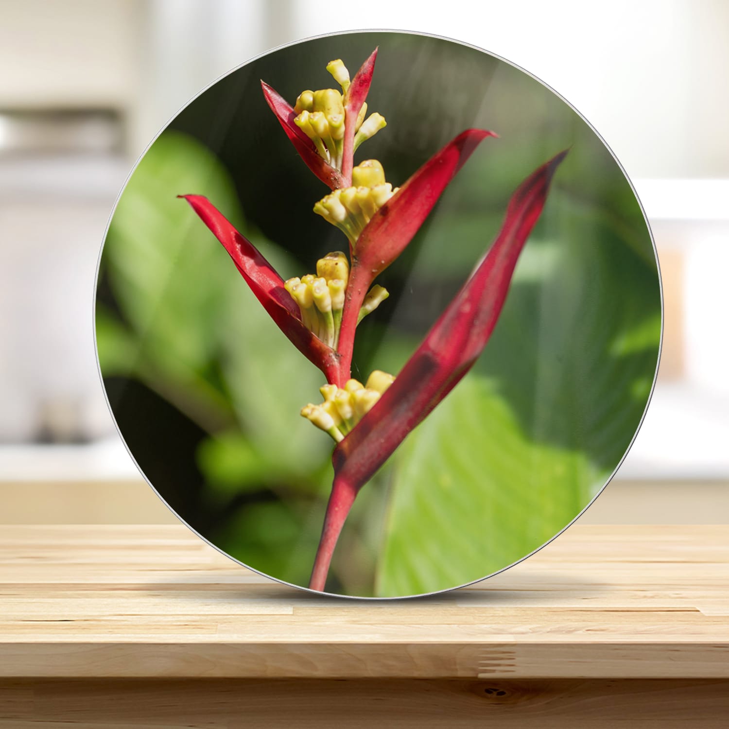 Snijplank Rond - Gehard Glas - Heliconia Collinsiana