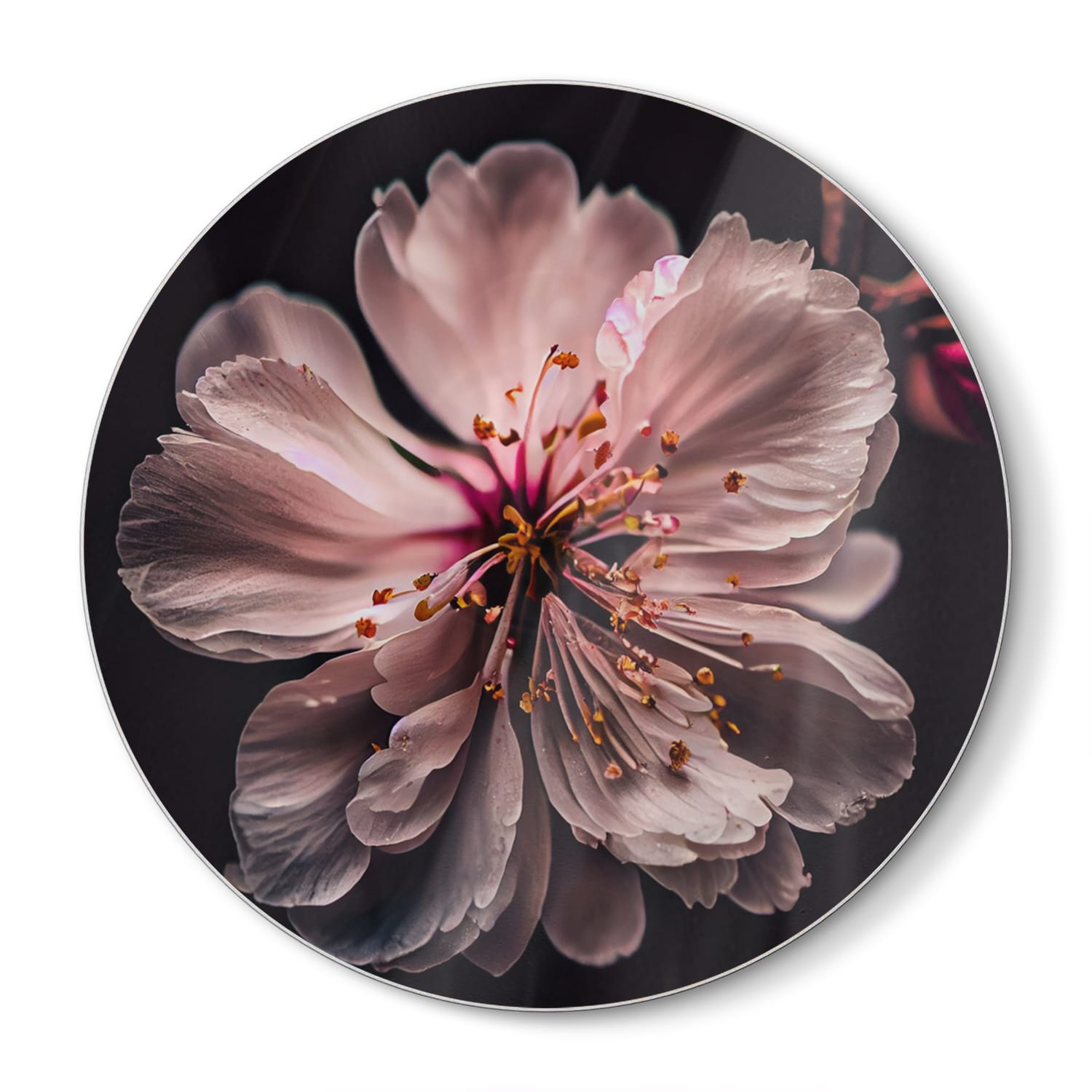 Snijplank Rond - Gehard Glas - Blossom