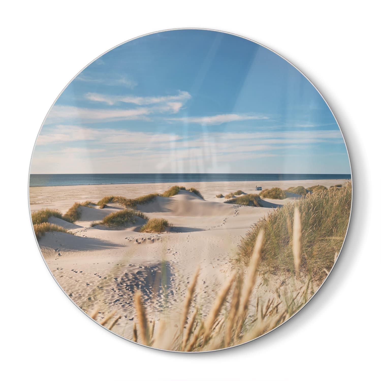 Snijplank Rond - Gehard Glas - Duinen in Denemarken