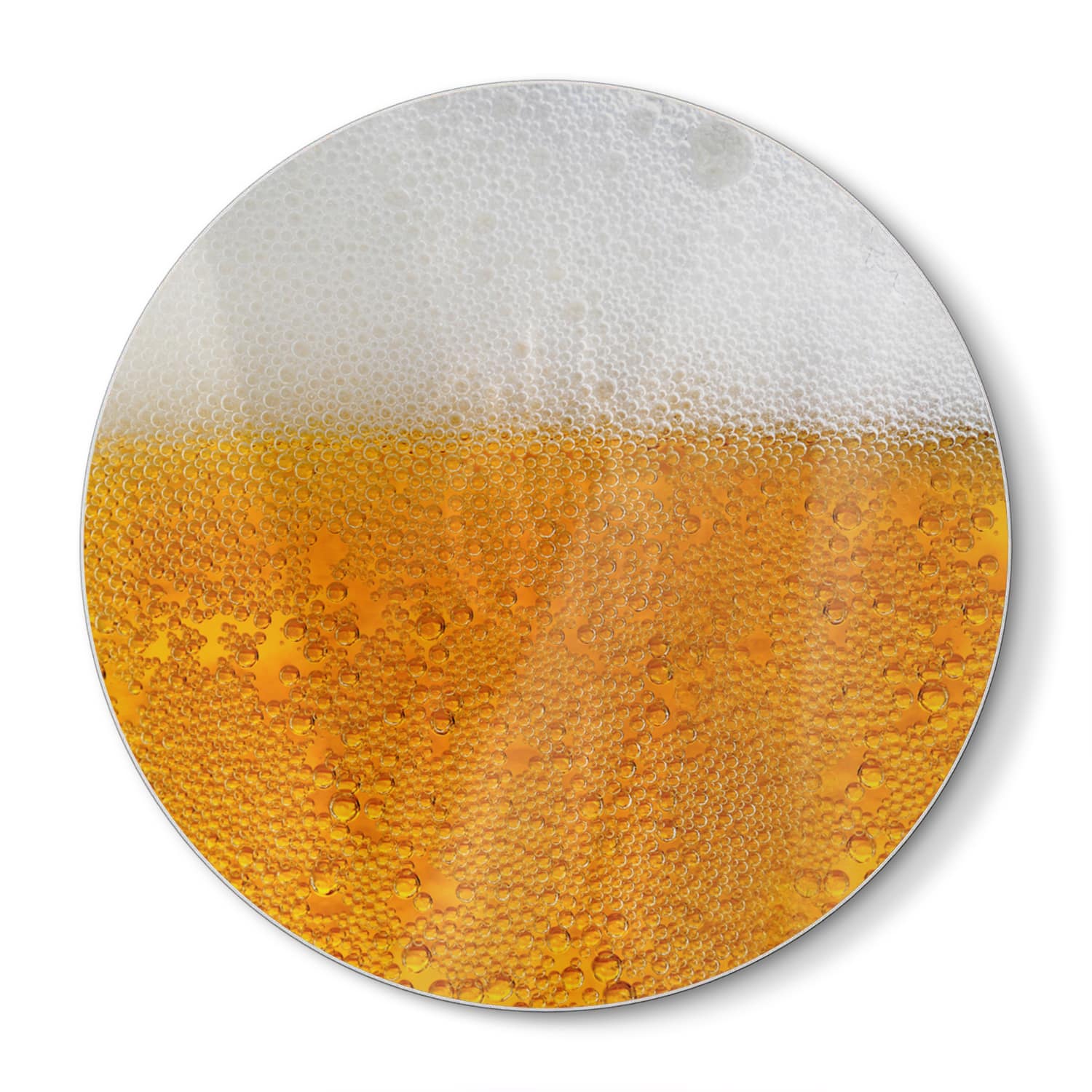 Snijplank Rond - Gehard Glas - Bier