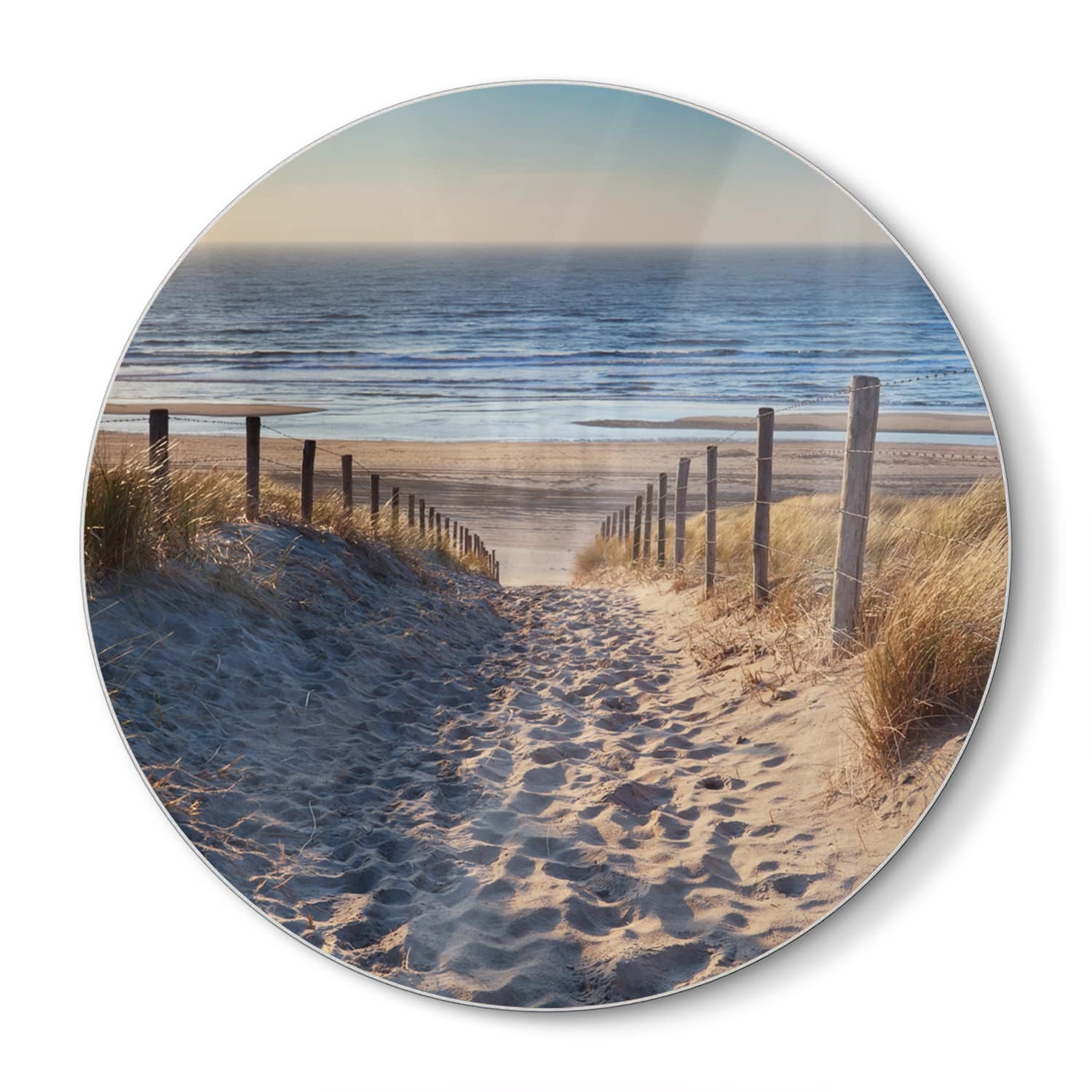 Snijplank Rond - Gehard Glas - Pad naar de Noordzee