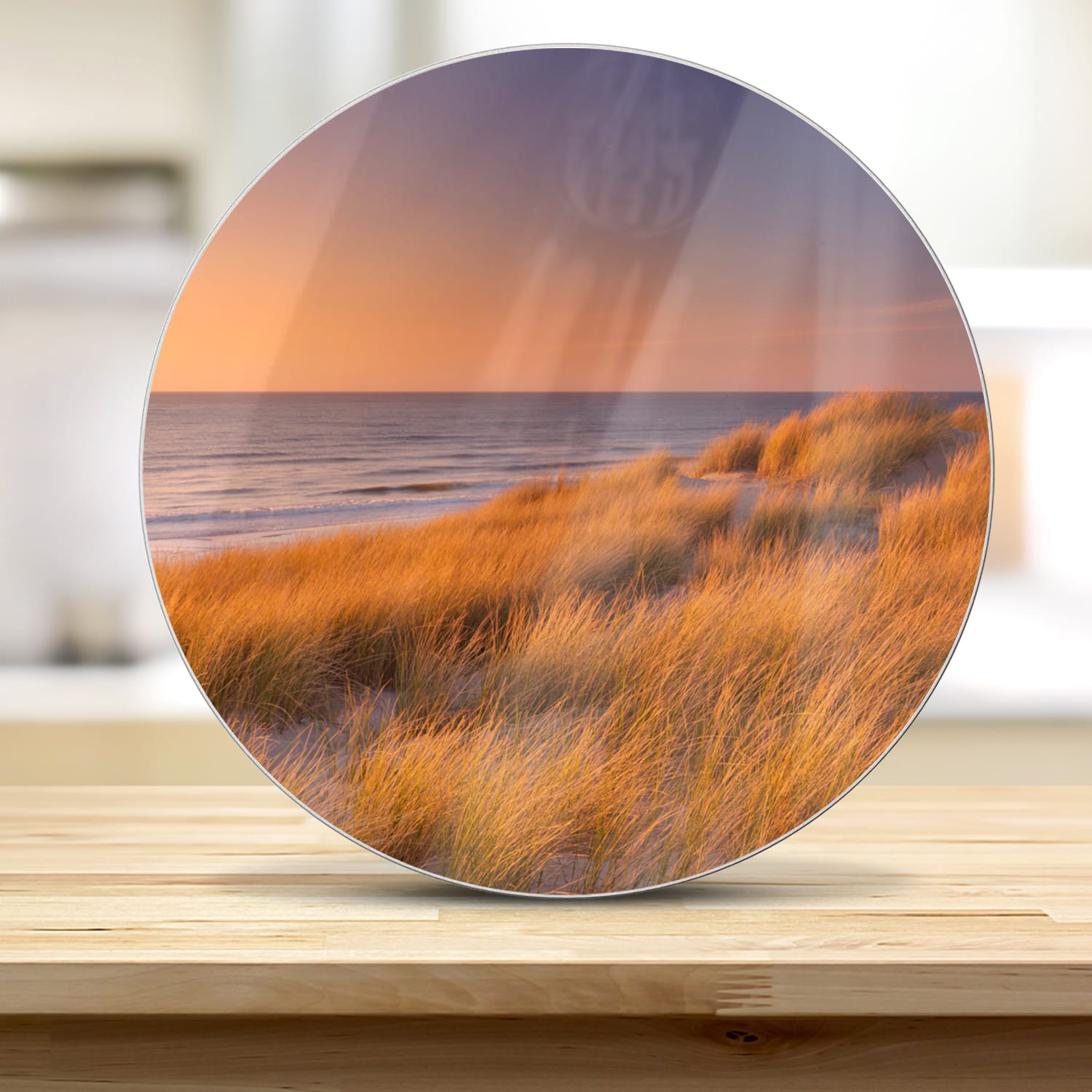 Snijplank Rond - Gehard Glas - Duinen op Texel