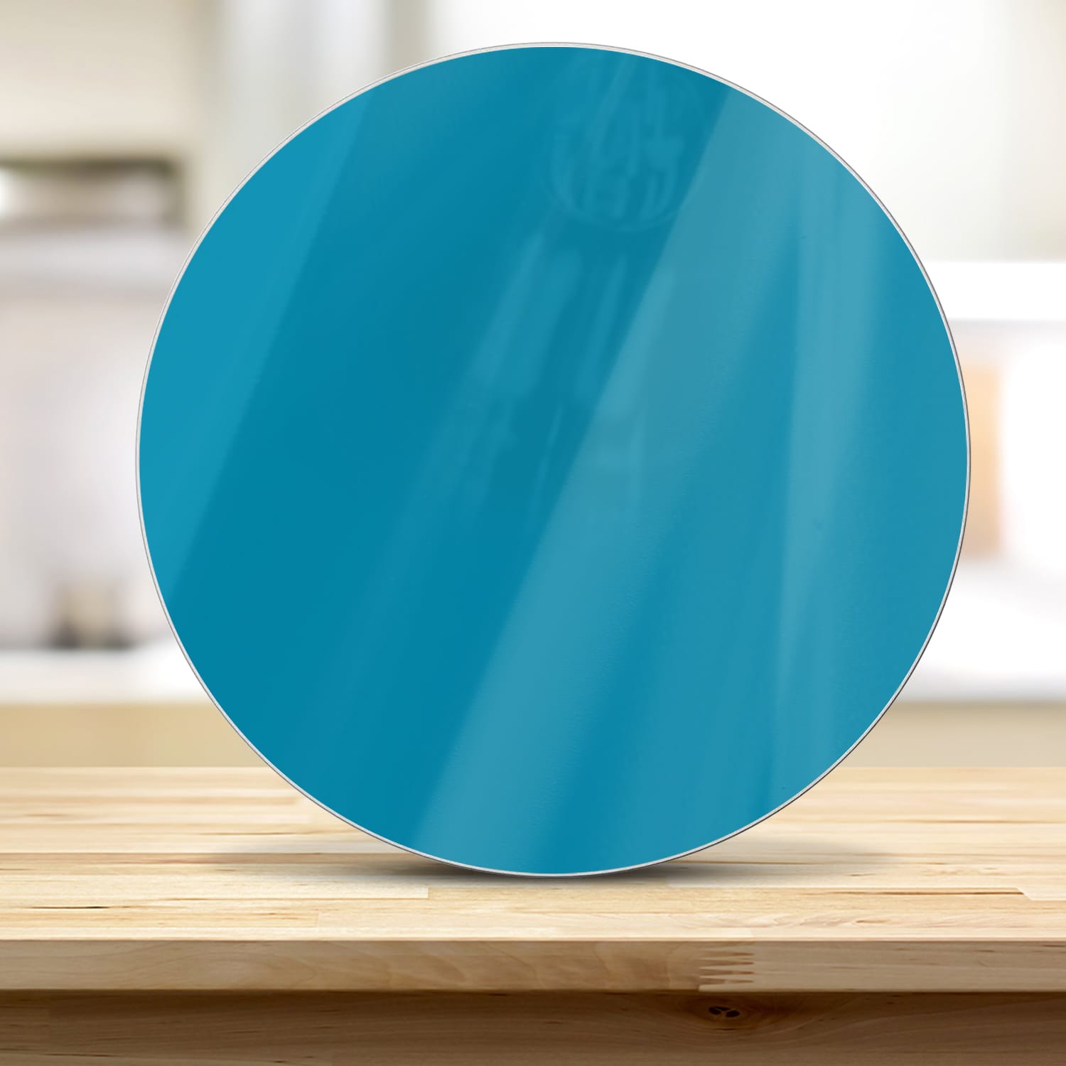 Snijplank Rond - Gehard Glas - Donkerturquoise