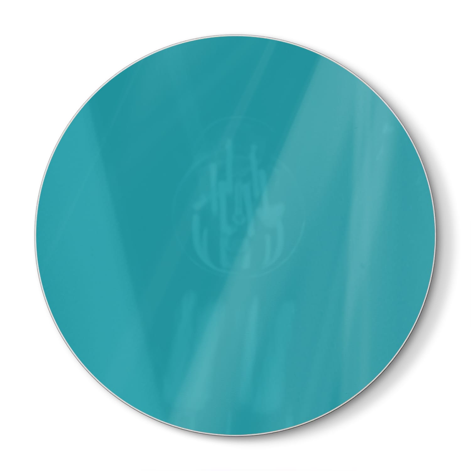 Snijplank Rond - Gehard Glas - Turquoise