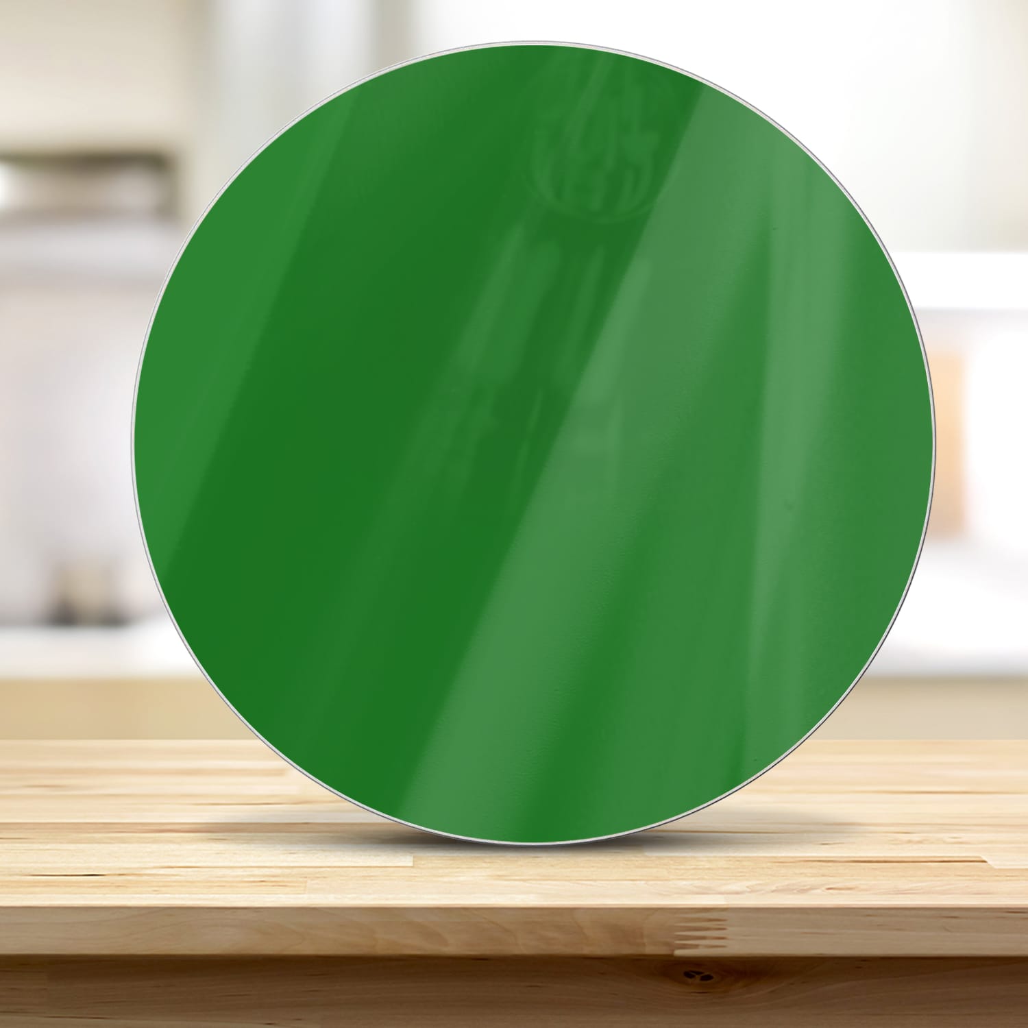 Snijplank Rond - Gehard Glas - Groen