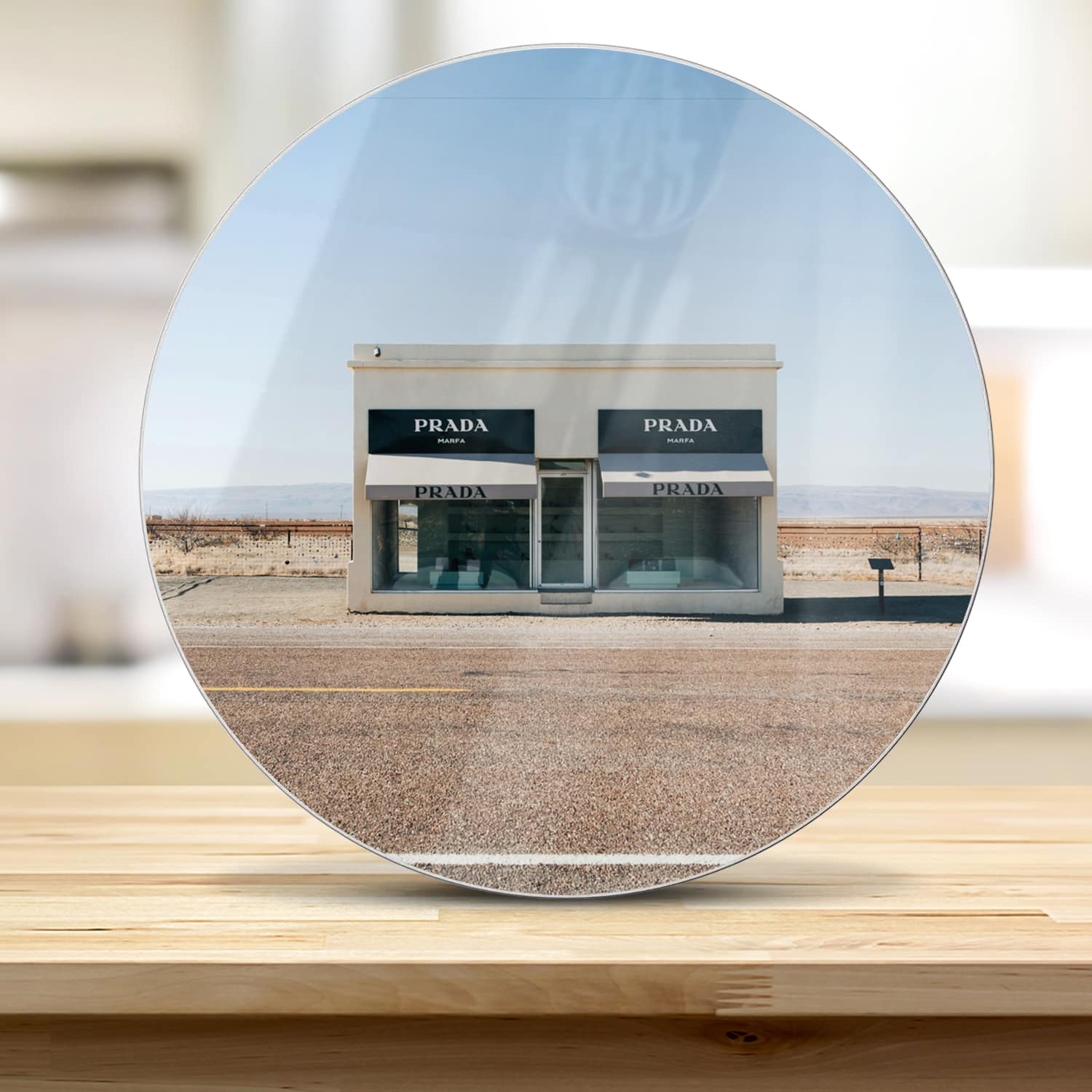 Snijplank Rond - Gehard Glas - Prada Marfa