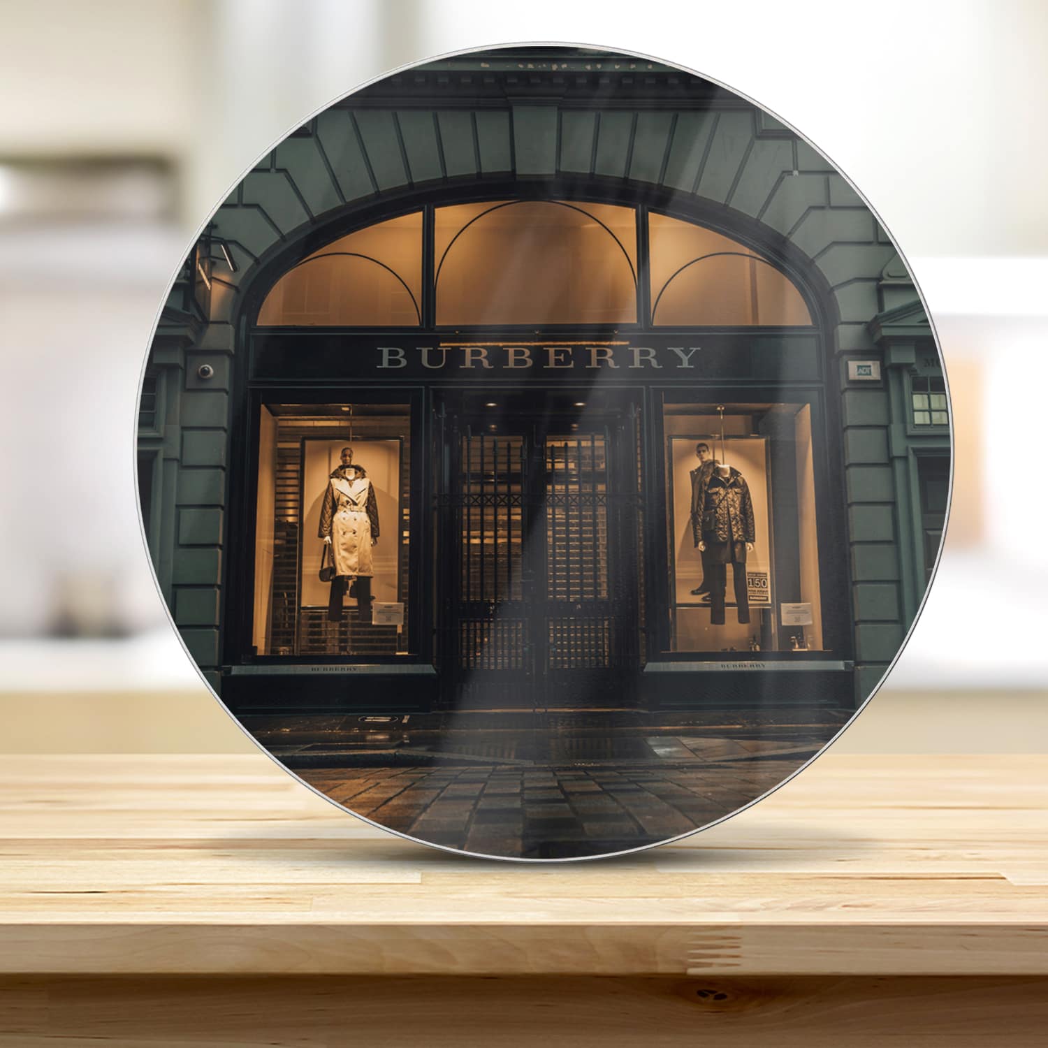 Snijplank Rond - Gehard Glas - Burberry Winkel