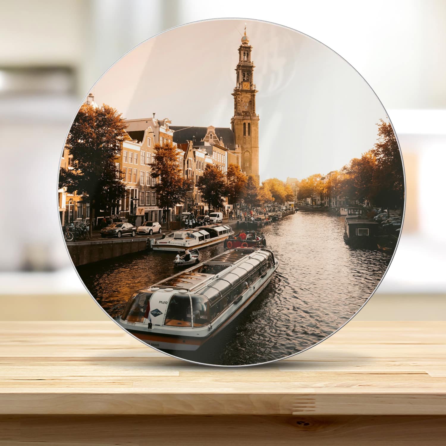 Snijplank Rond - Gehard Glas - Amsterdamse Herfst