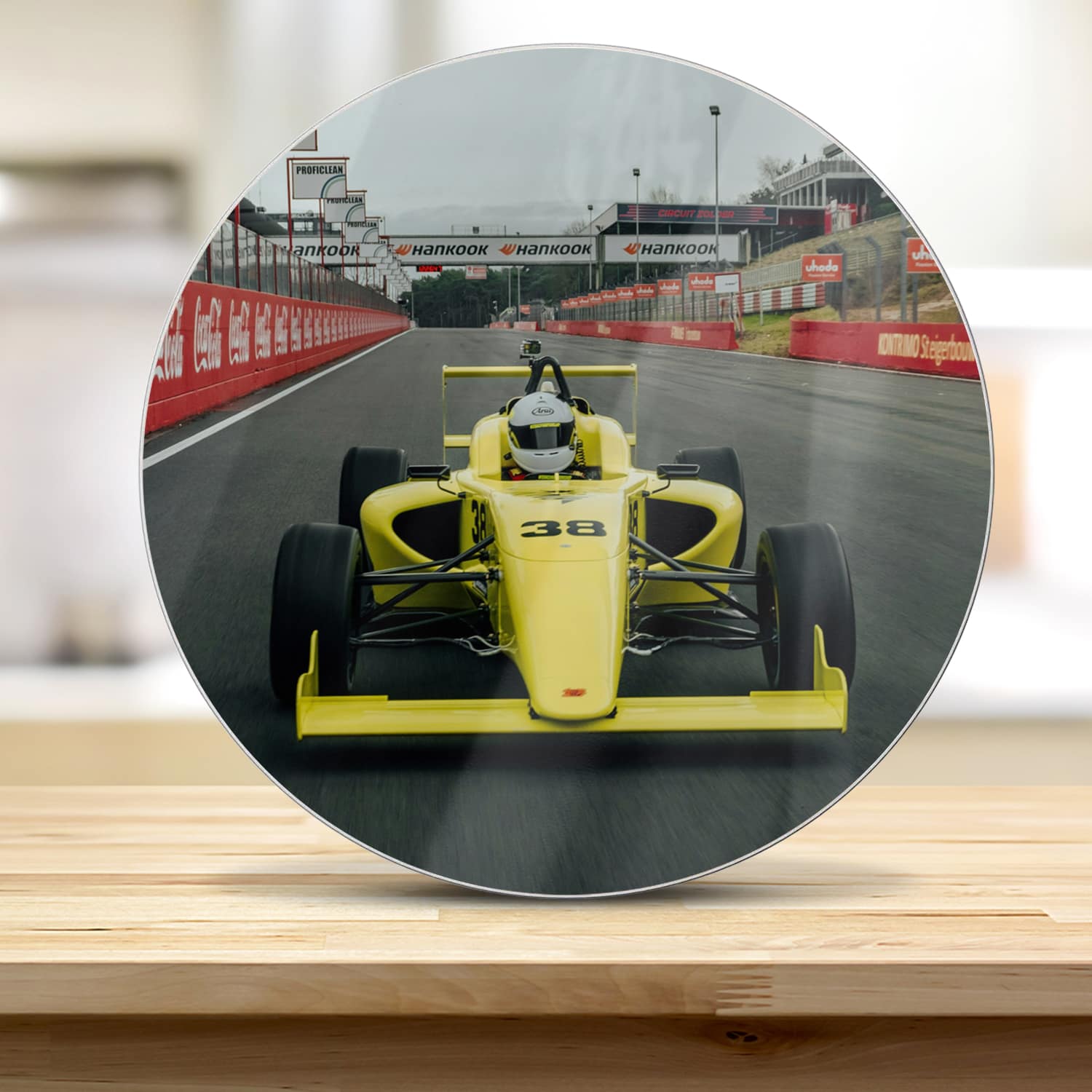 Snijplank Rond - Gehard Glas - Open Wheel Race Auto