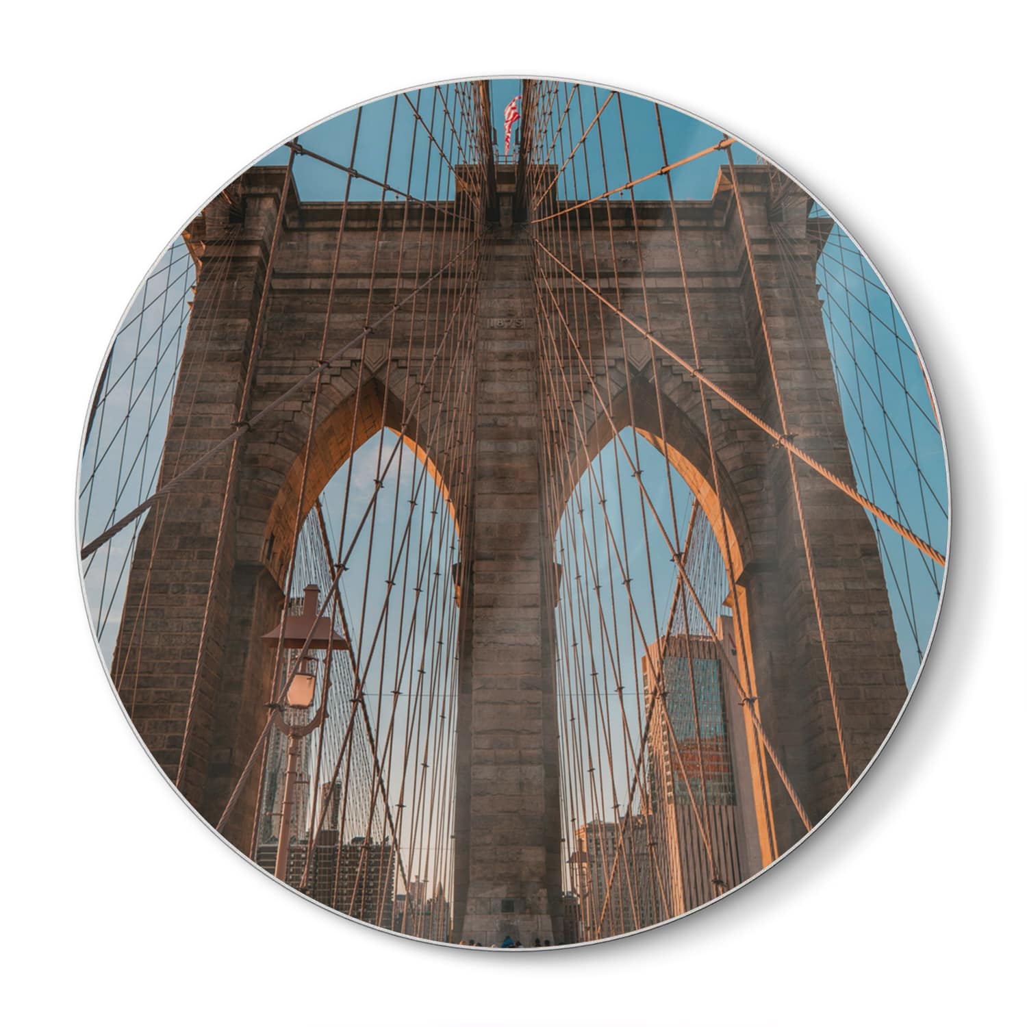 Snijplank Rond - Gehard Glas - Brooklyn Bridge