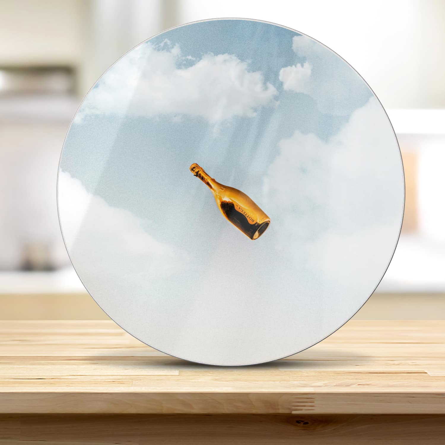 Snijplank Rond - Gehard Glas - Bottega Gold