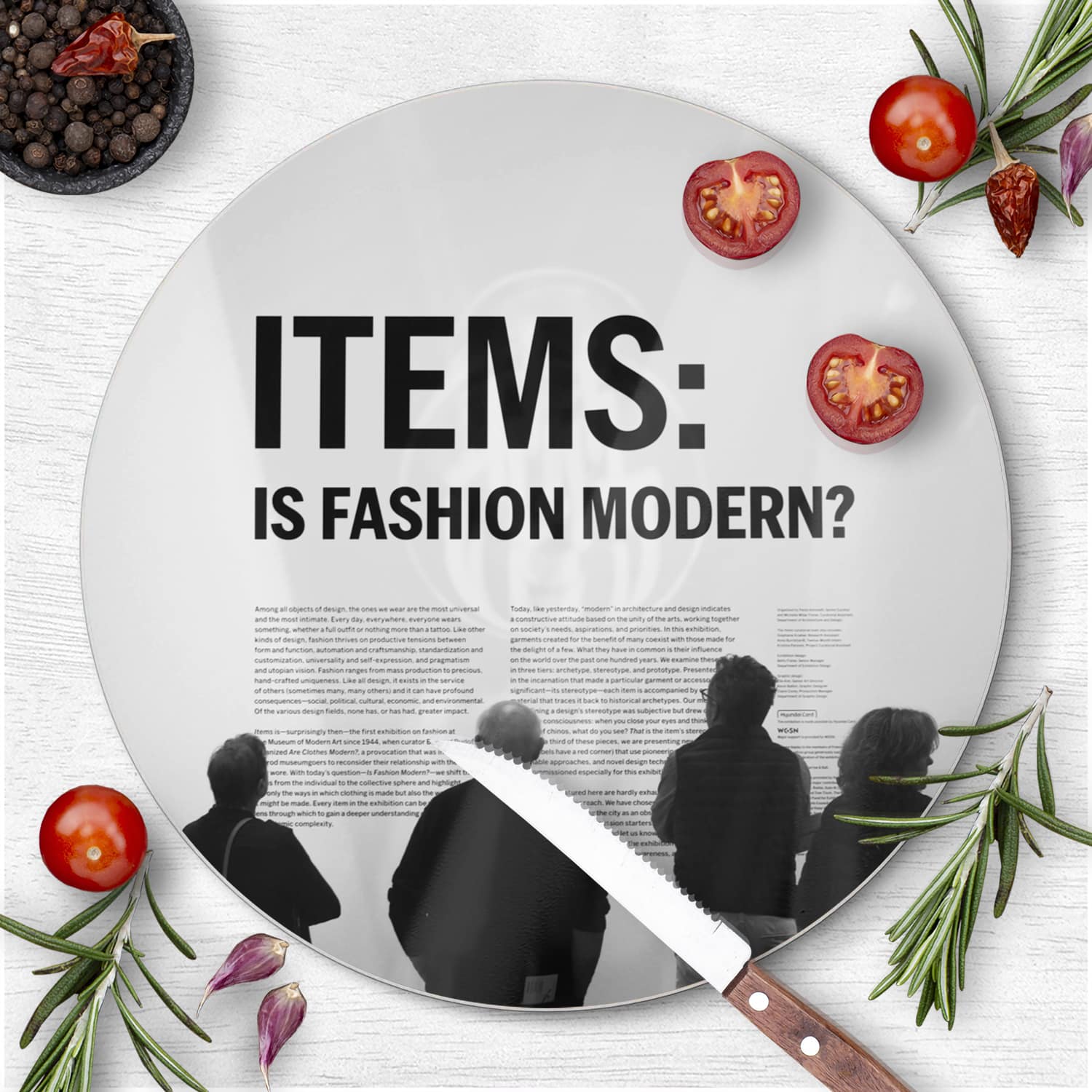 Snijplank Rond - Gehard Glas - Is Fashion Modern?