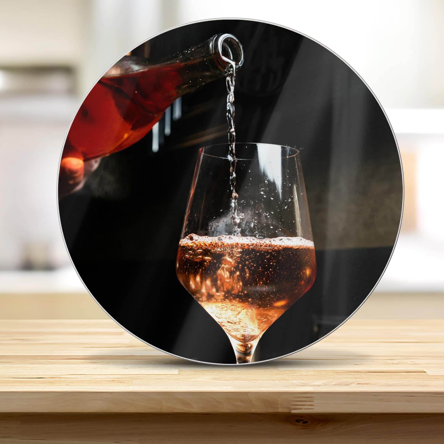 Snijplank Rond - Gehard Glas - Rosé