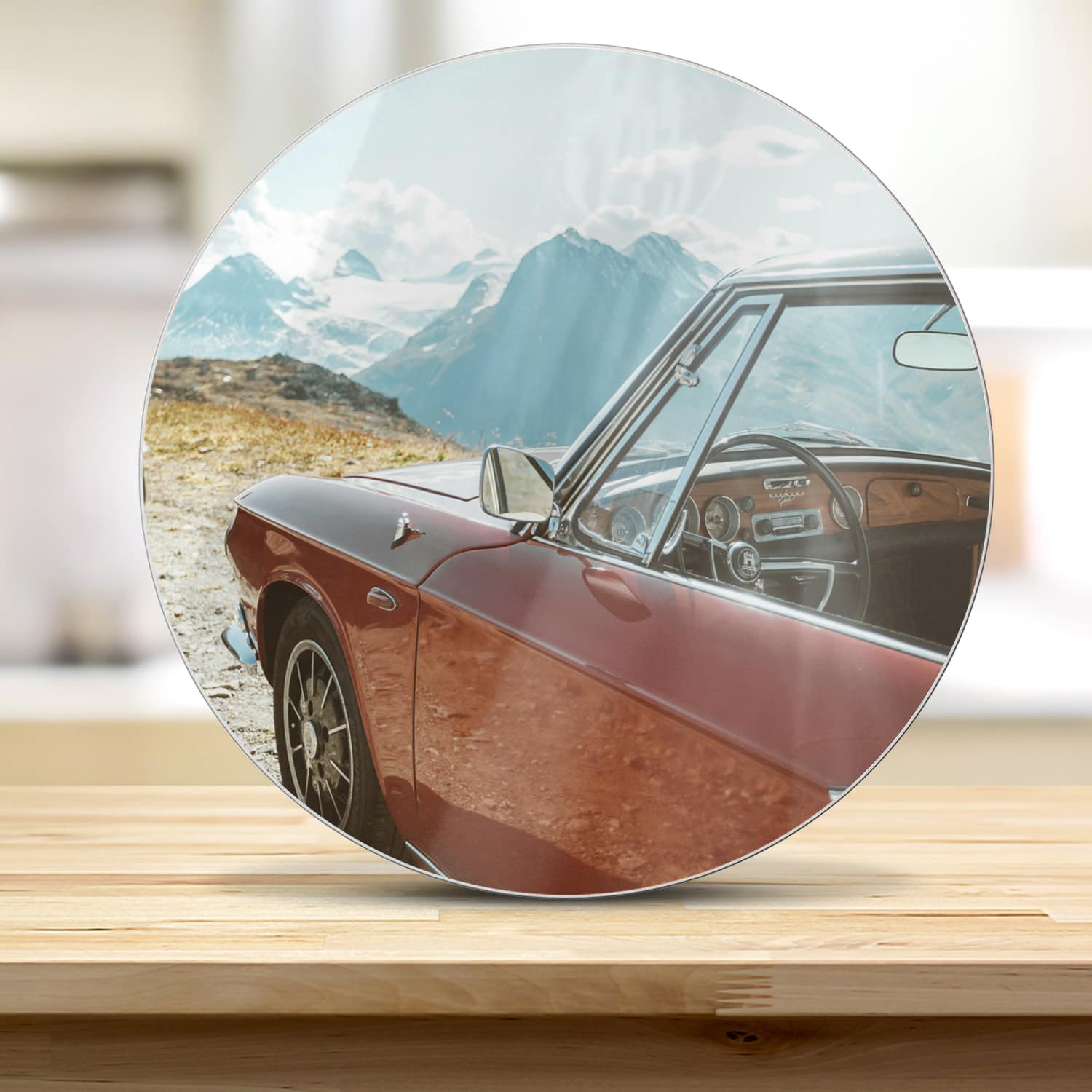 Snijplank Rond - Gehard Glas - Karmann Ghia