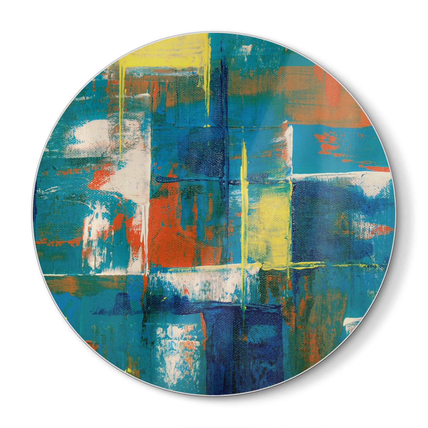 Snijplank Rond - Gehard Glas - Abstract Canvas