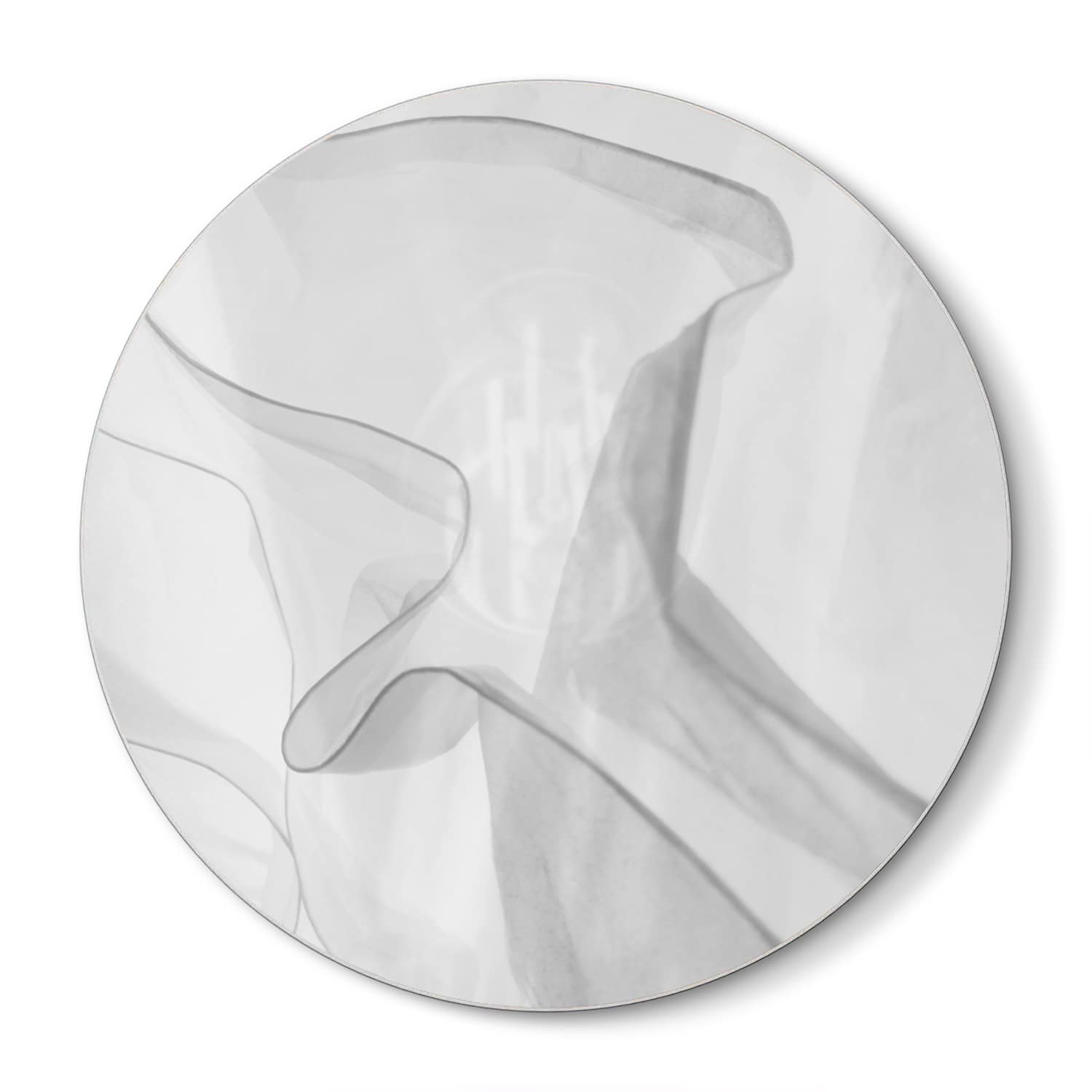 Snijplank Rond - Gehard Glas - Gordijnen Zwart-Wit