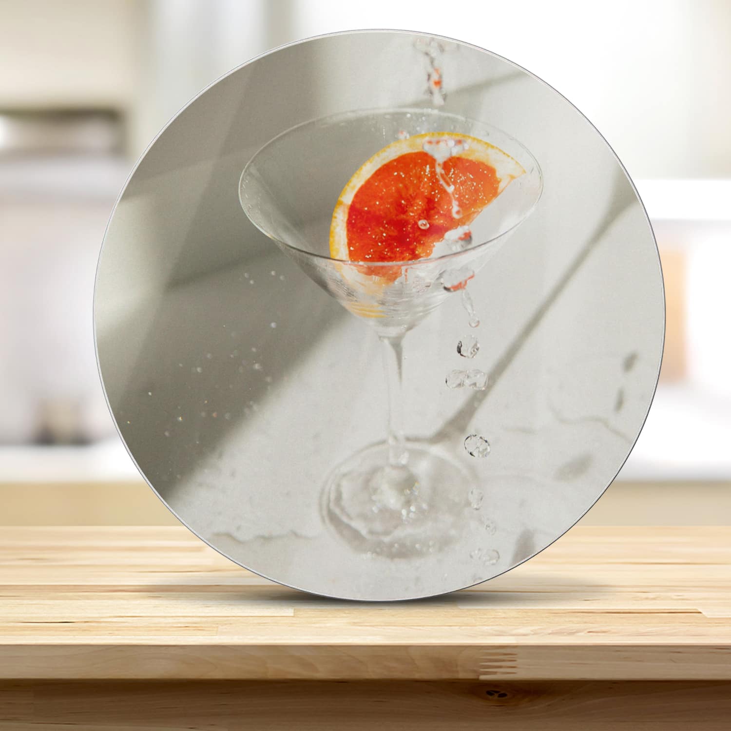 Snijplank Rond - Gehard Glas - Estetische Cocktail