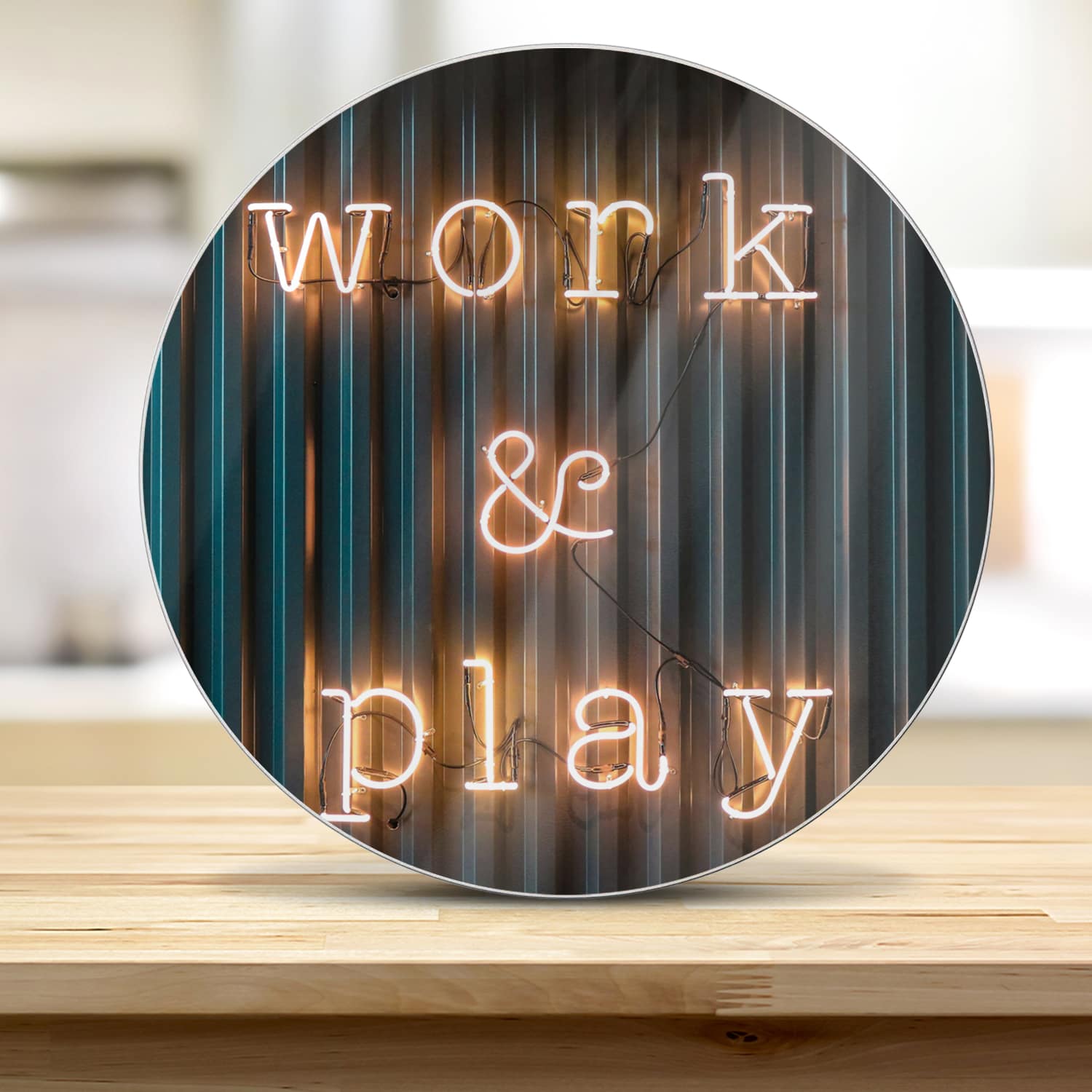 Snijplank Rond - Gehard Glas - Work & Play