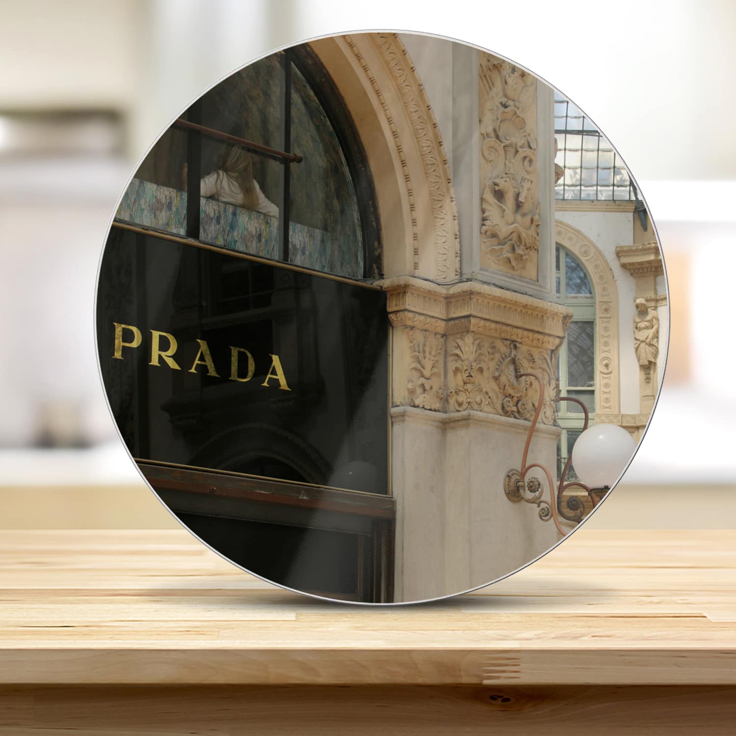 Snijplank Rond - Gehard Glas - Prada Winkel