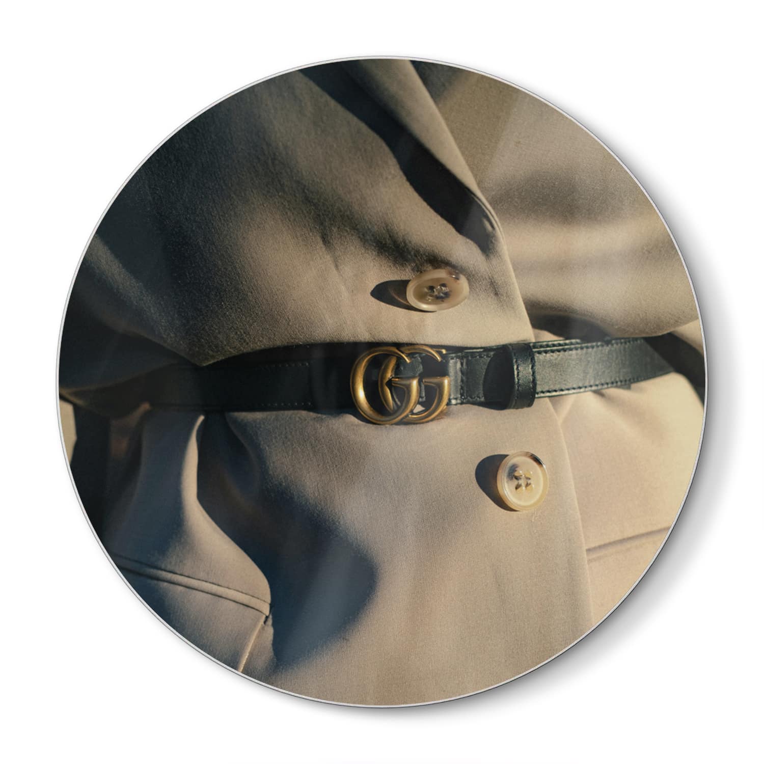 Snijplank Rond - Gehard Glas - Gucci Belt