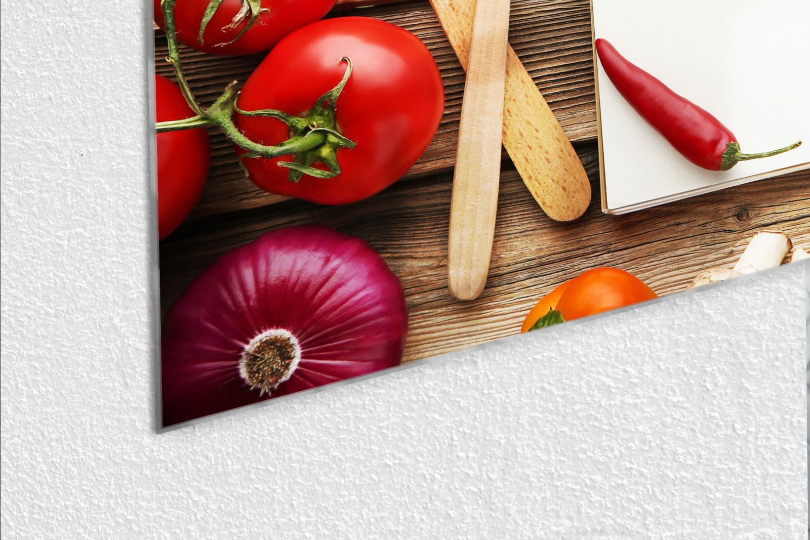 Whiteboard van glas - Magneetbord - Blank ingredienten boekje