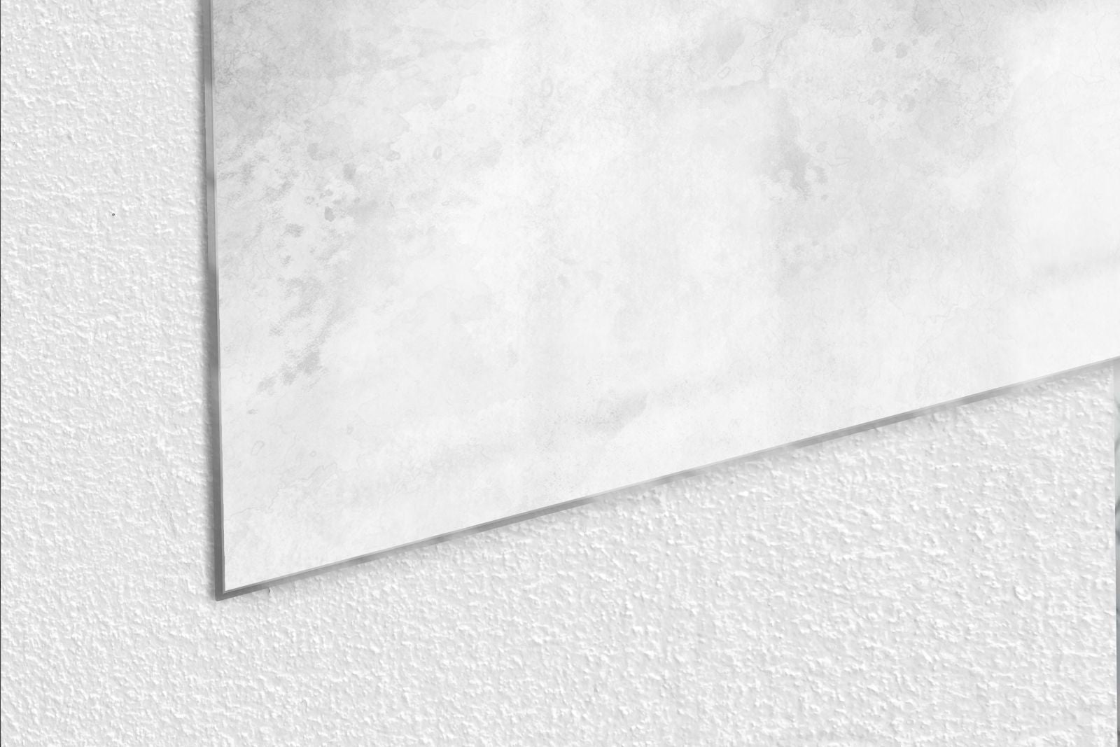Whiteboard van glas - Magneetbord - Wit marmer textuur
