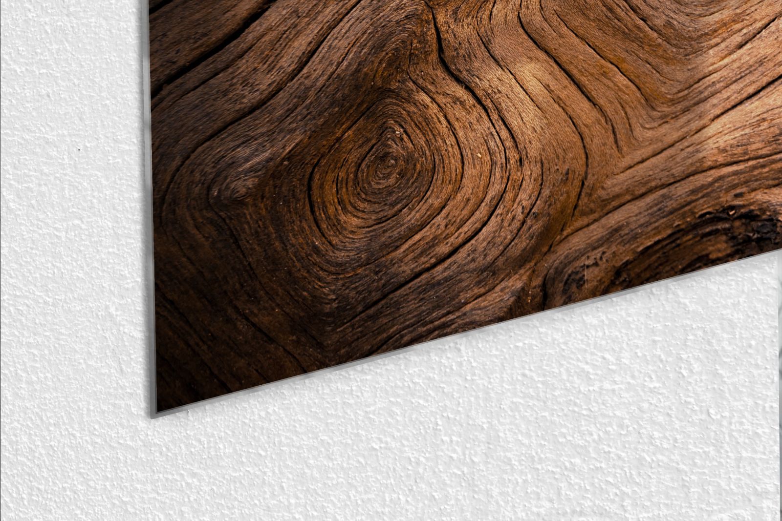Whiteboard van glas - Magneetbord - Design Wandbord- Oud hout
