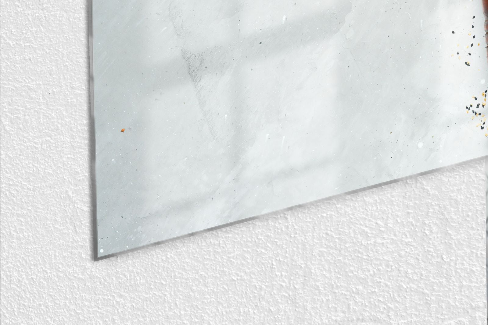 Whiteboard van glas - Magneetbord - Ingredienten op stenen tafel