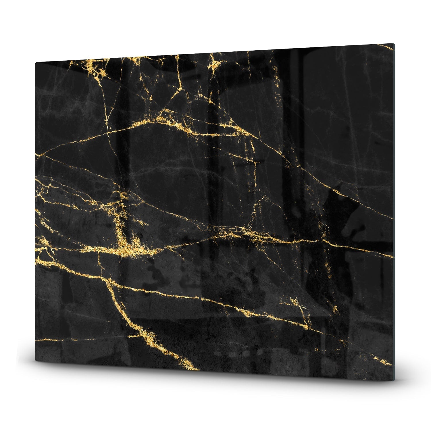 Inductiebeschermer - Gehard Glas - Black-Gold Marmer